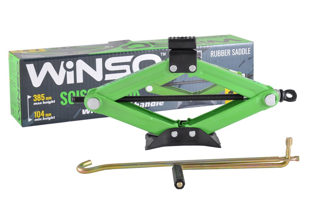 Домкрат ромбовий, WINSO 1,5т.,гумова подушка1
