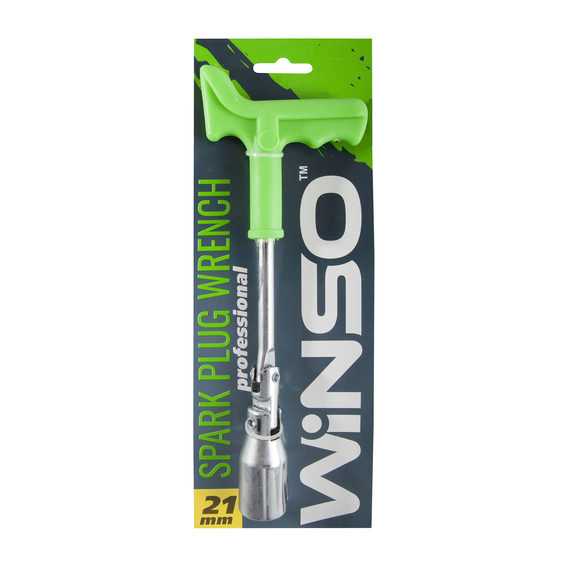 Ключ свічний, професійний з підсиленою ручкою,21мм WINSO1