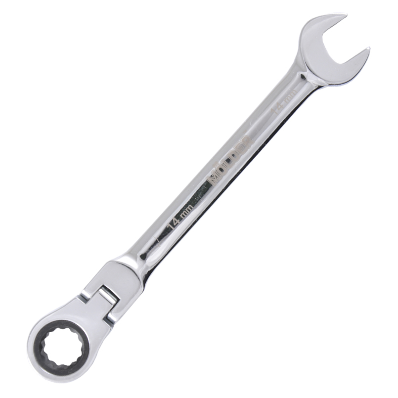 MOLDER Ключ комбінований з трещіткою та карданом CR-V, 14 мм, хромово-ванадієва сталь.1