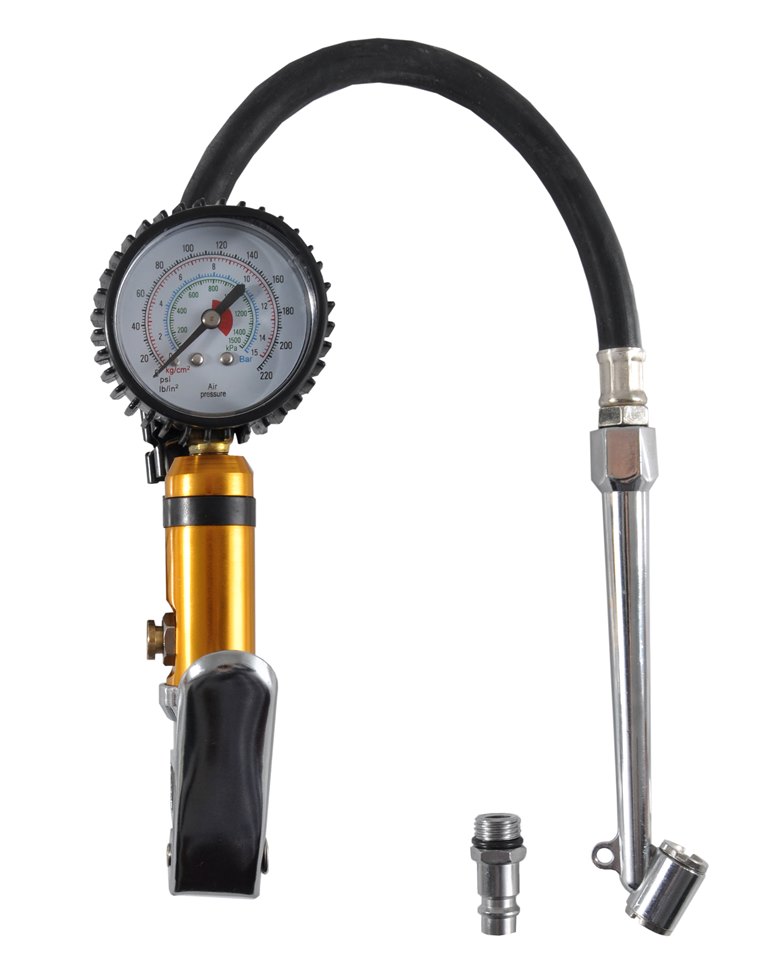 CARLIFE  Пістолет пневматичний для підкачки шин 12Bar, шланг 450мм. Металевий1