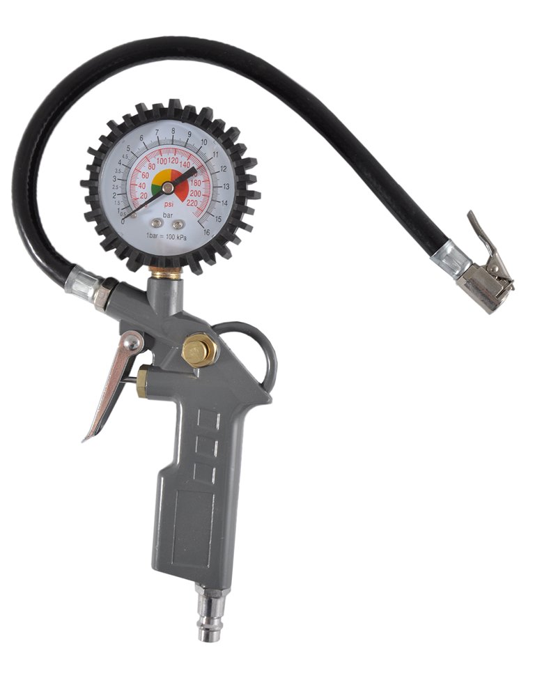 CARLIFE  Пістолет пневматичний для підкачки шин 16Bar, шланг 370мм. Металевий1