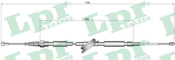 C0048B  LPR - Трос ручного гальма1