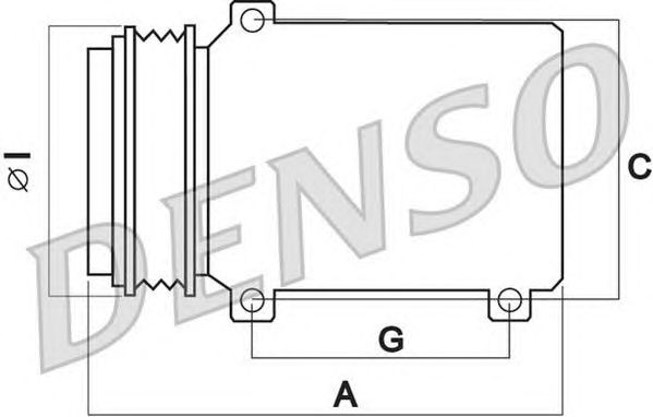 DCP02050  DENSO - Компресор кондиціонера1