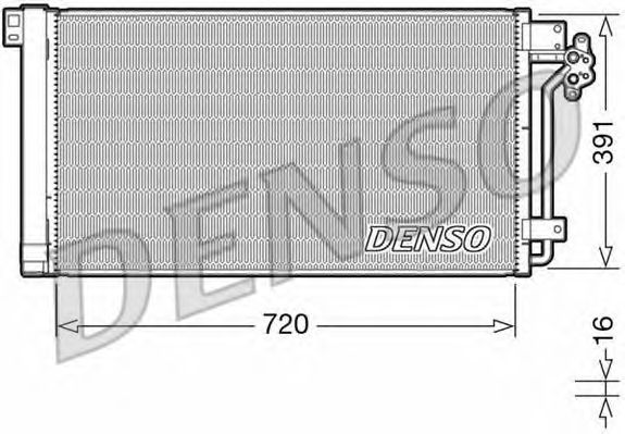 DCN32020  DENSO - Конденсер кондиціонера1