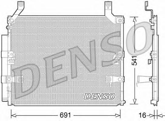DCN50032  DENSO - Конденсер кондиціонера1