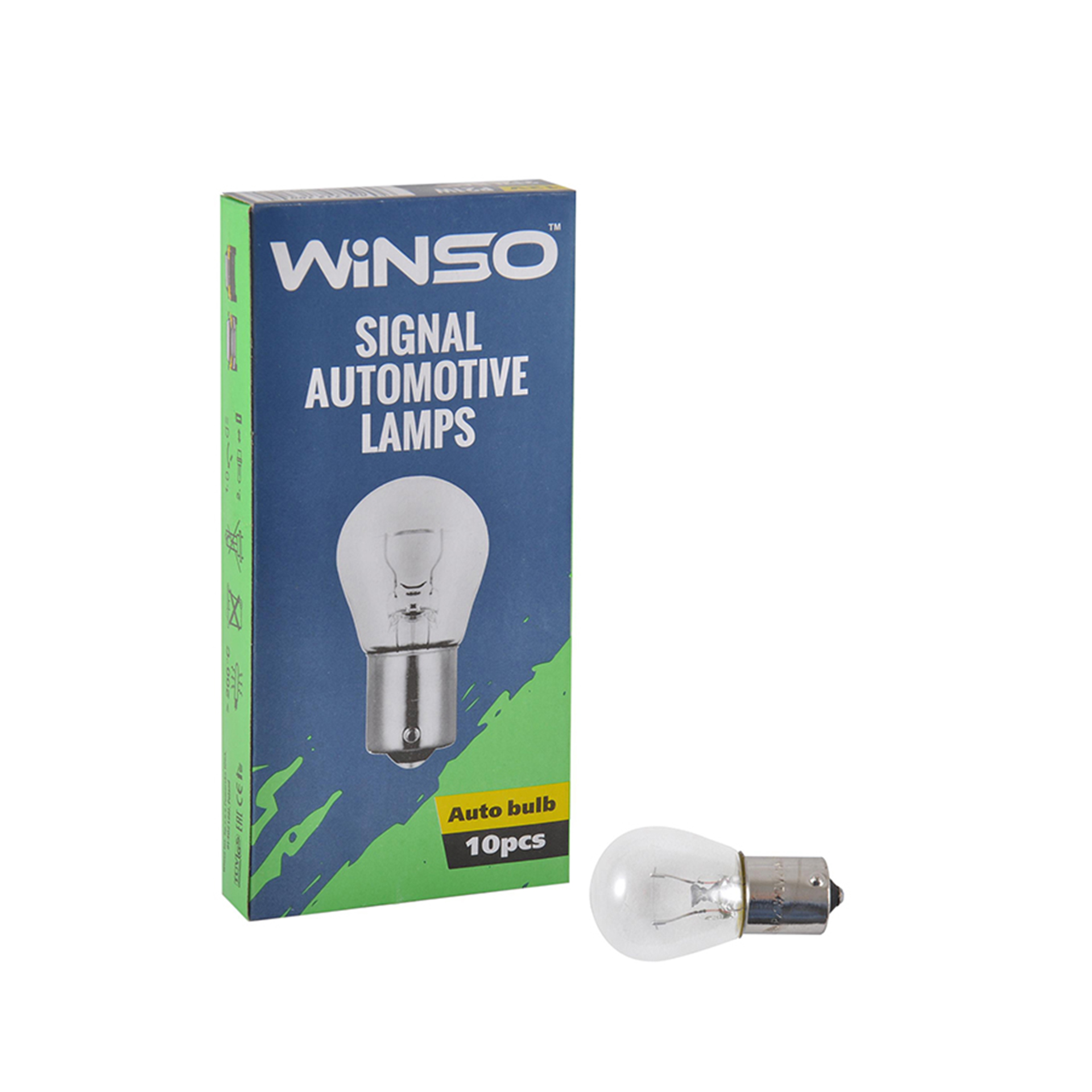 12V P21W 21W BA15s 10шт.уп.1