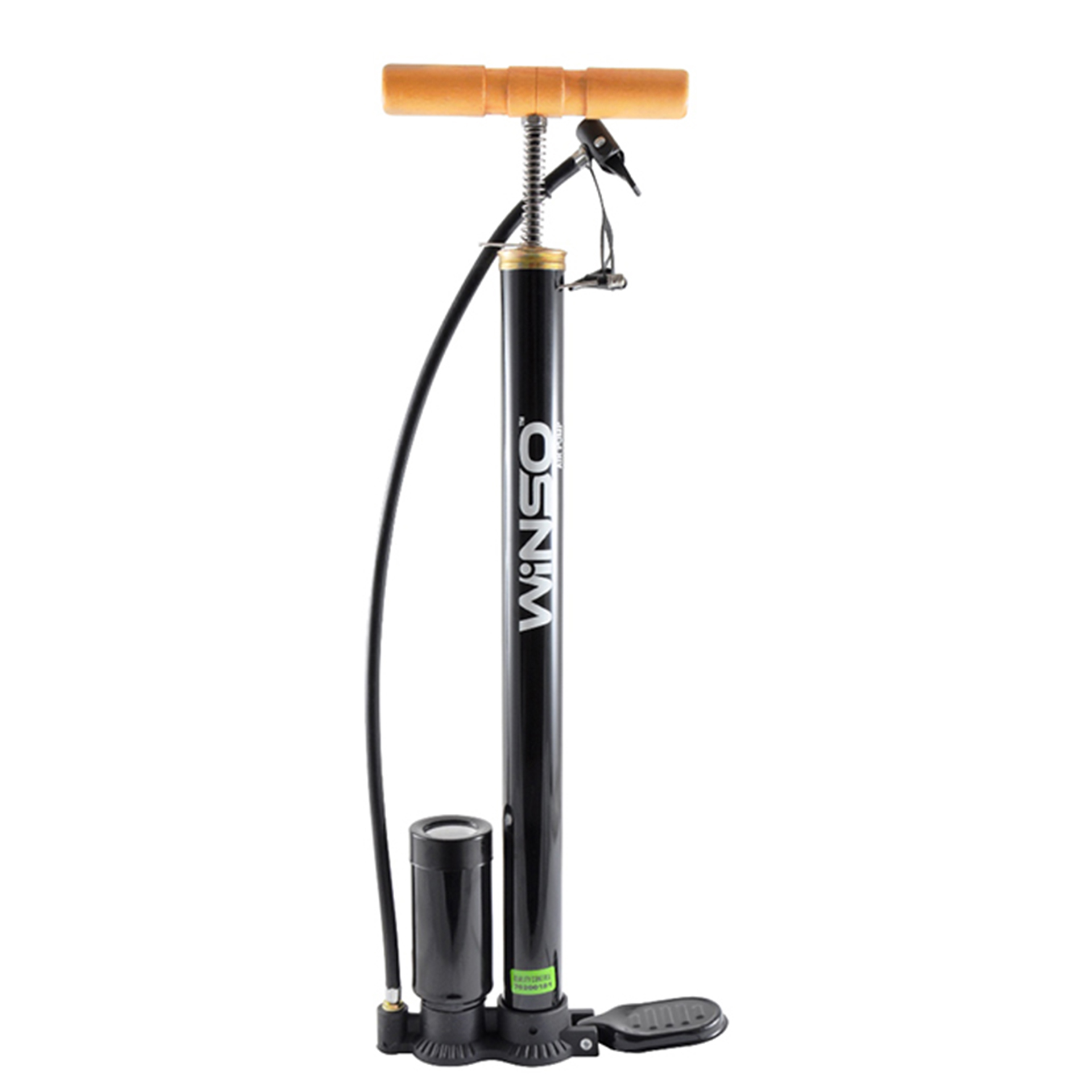 Насос ручнний WINSO з манометром,циліндир 38*500мм.,довж.шланга 54см., в компл.3 адаптери (10шт/ящ)1