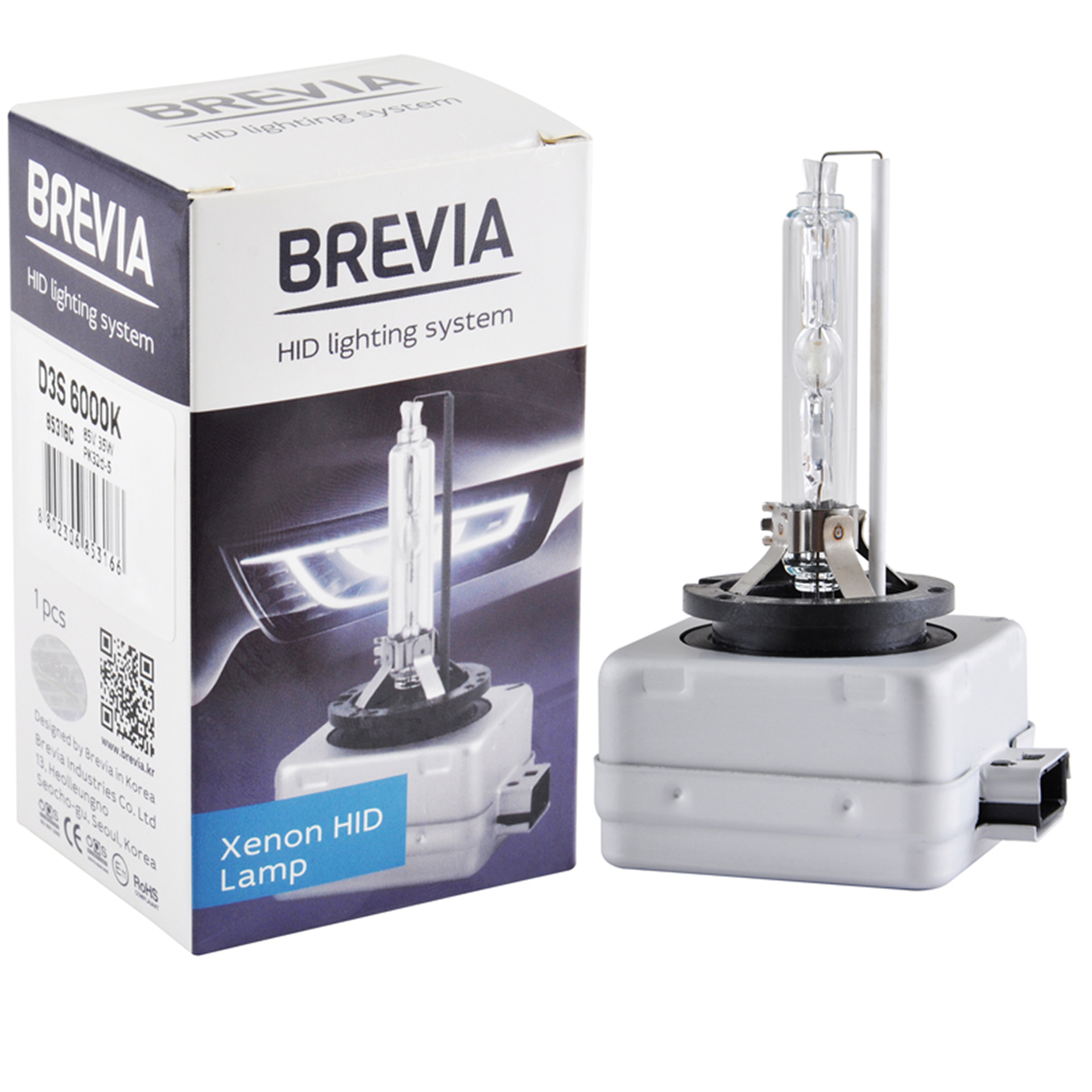 BREVIA Автолампа D3S,6000K,42V,35W PK32d-3, (1шт.) XENON2