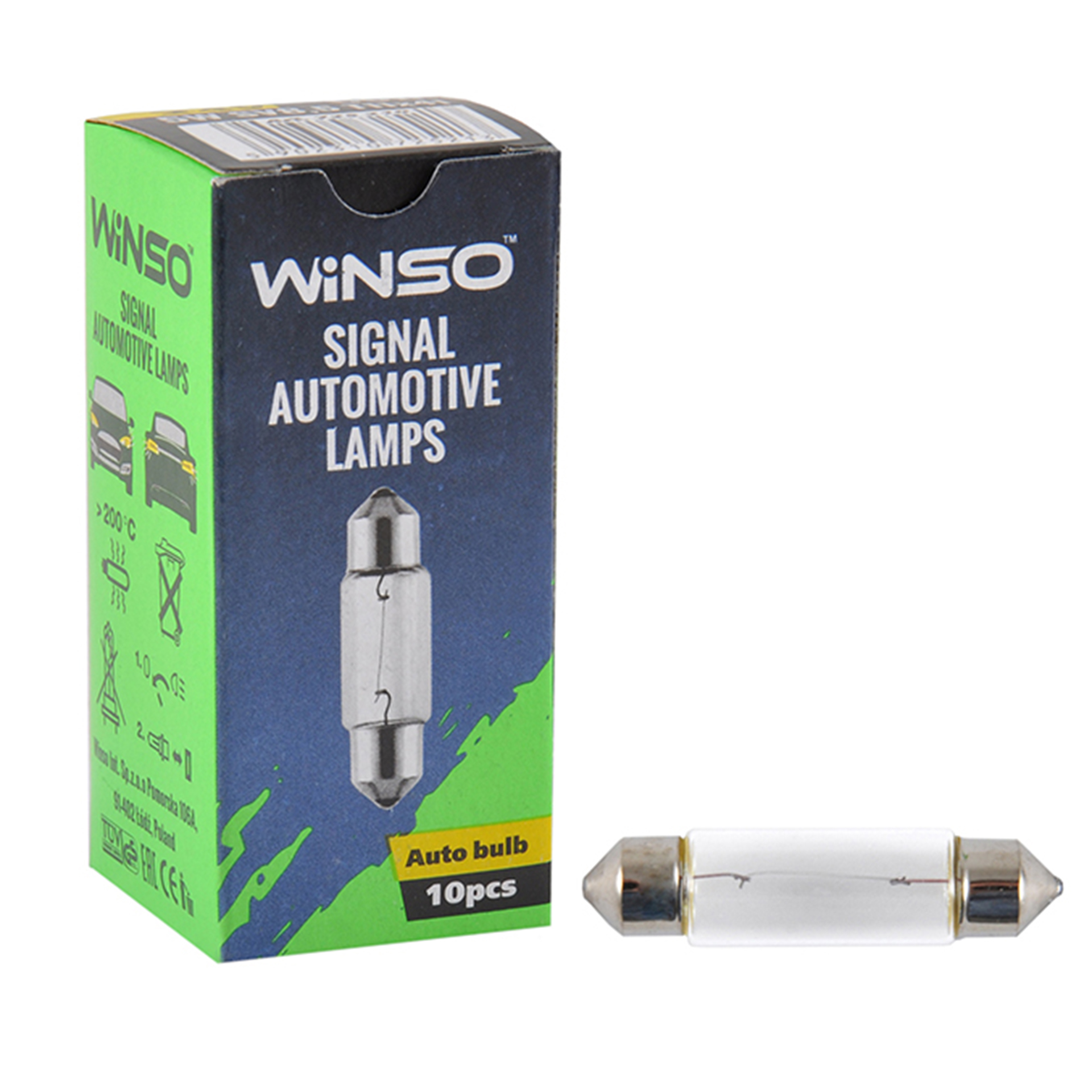 24V C10W 10W SV8.5 T11*41 10шт.уп.1