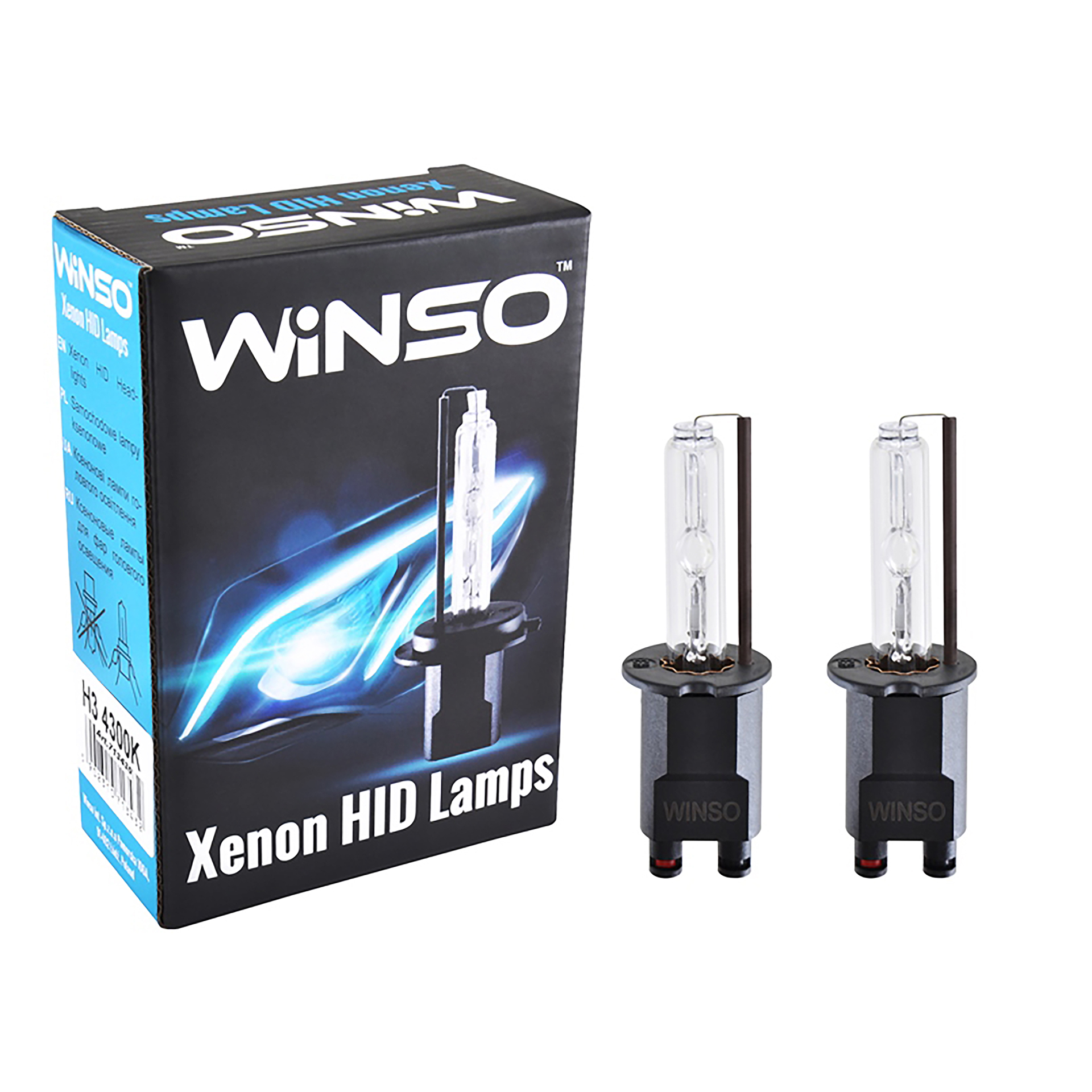 H3 4300K, 85V, 35W PK22s KET (к-т 2шт.) WINSO XENON1
