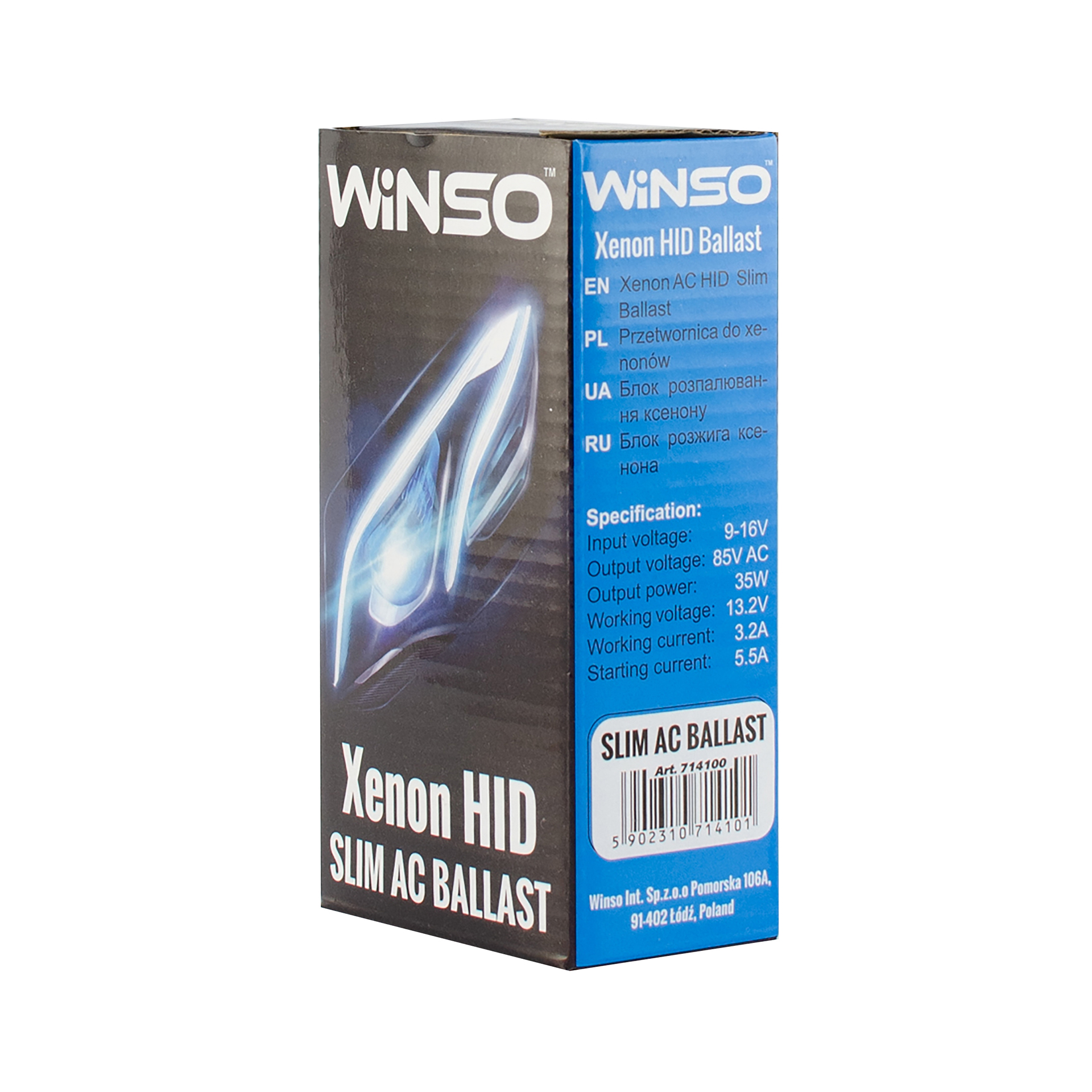 Slim AC Ballast, 12V, 35W, KET WINSO XENON1