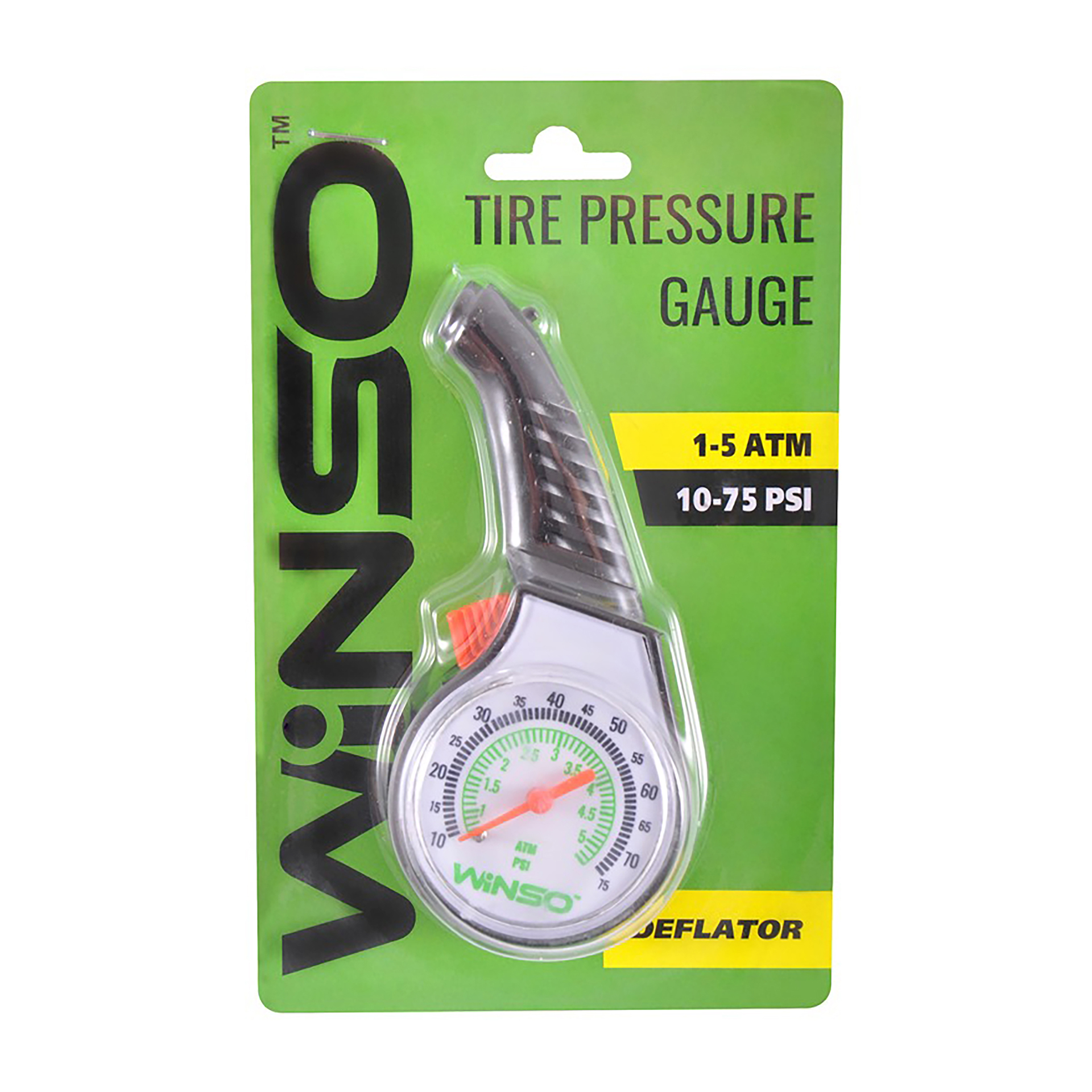 Манометр для шин автомобіля пластиковий, 5АТМ (100/200шт.) WINSO1