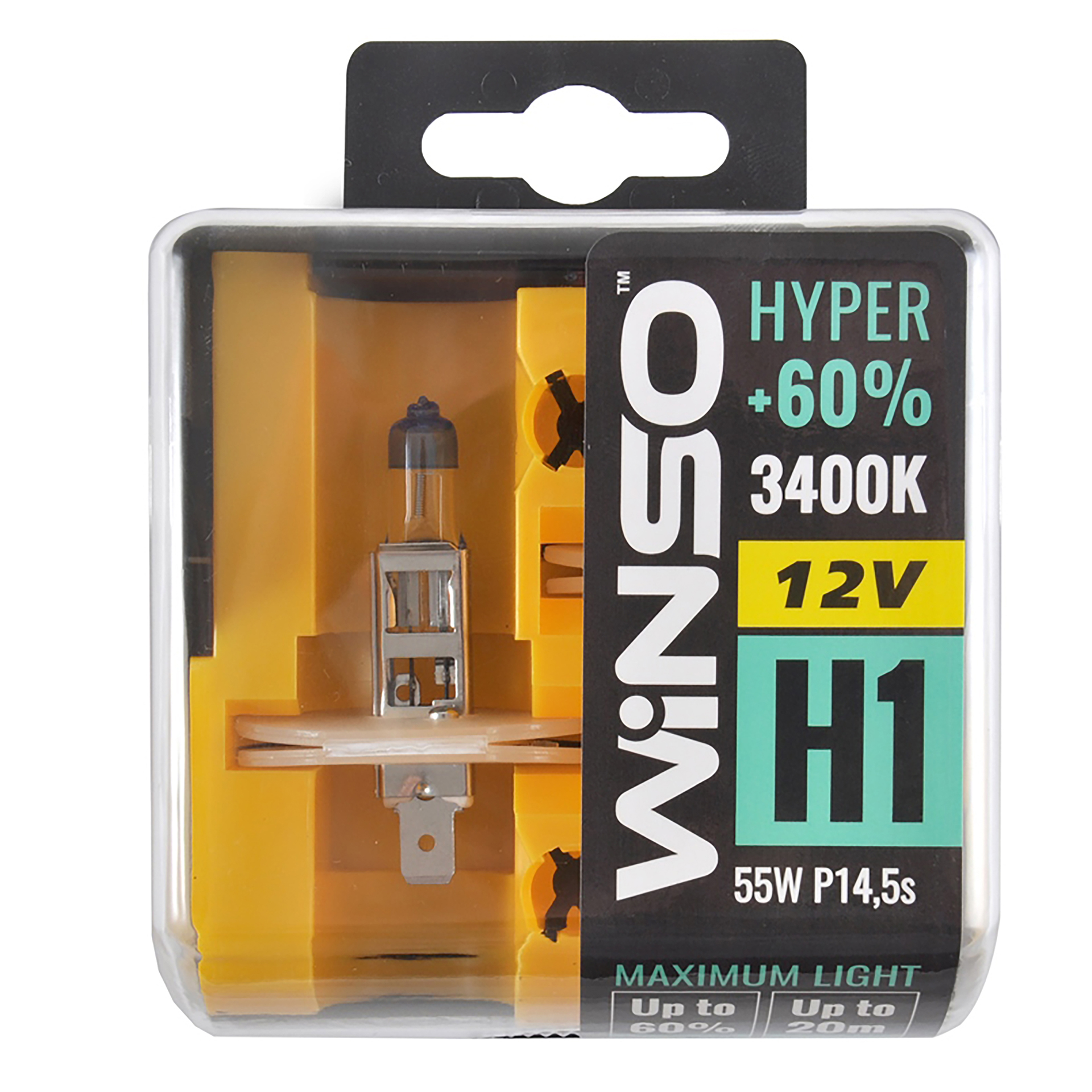 12V H1 HYPER +60% 55W P14.5s SET WINSO1