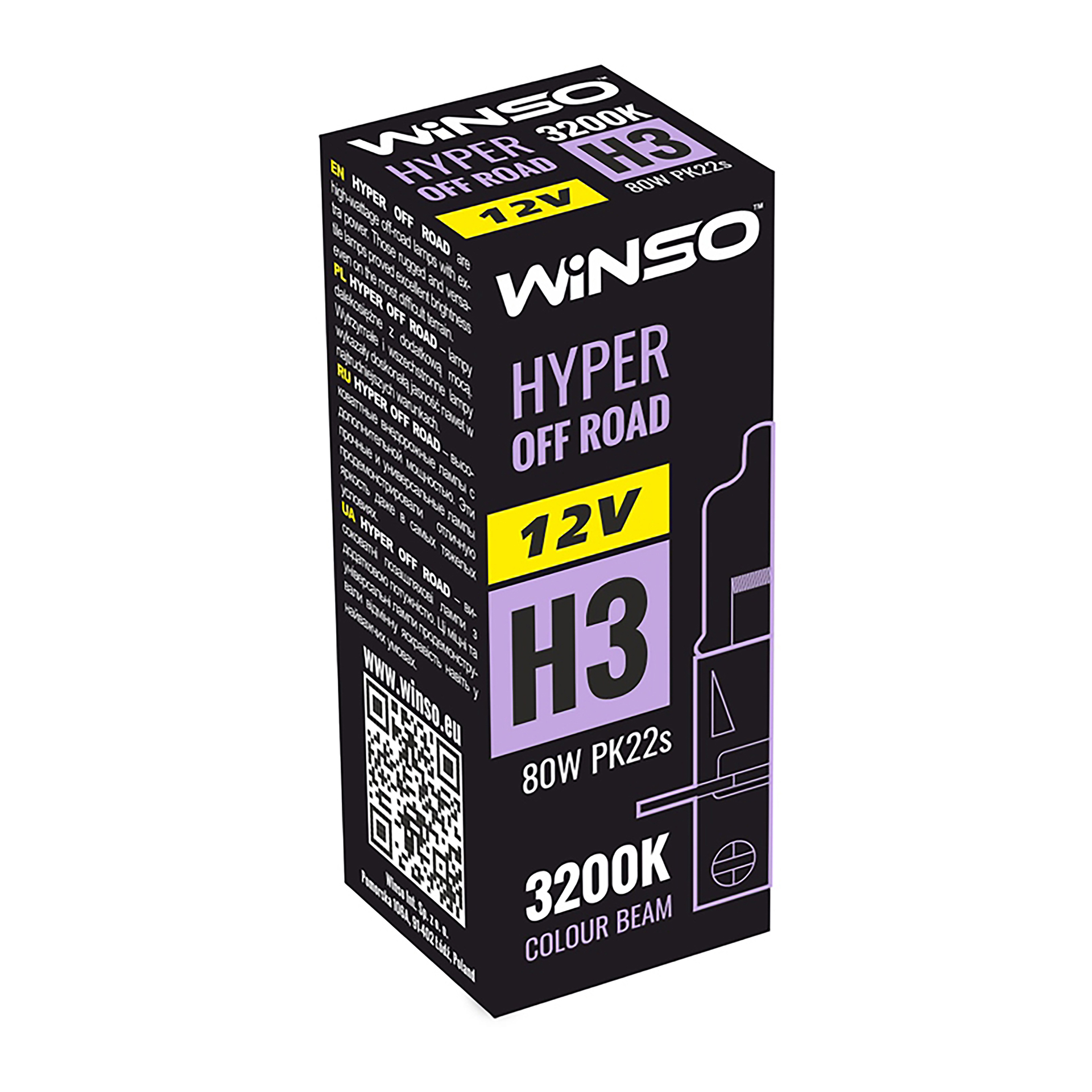 12V H3 HYPER OFF ROAD 80W PK22s WINSO0