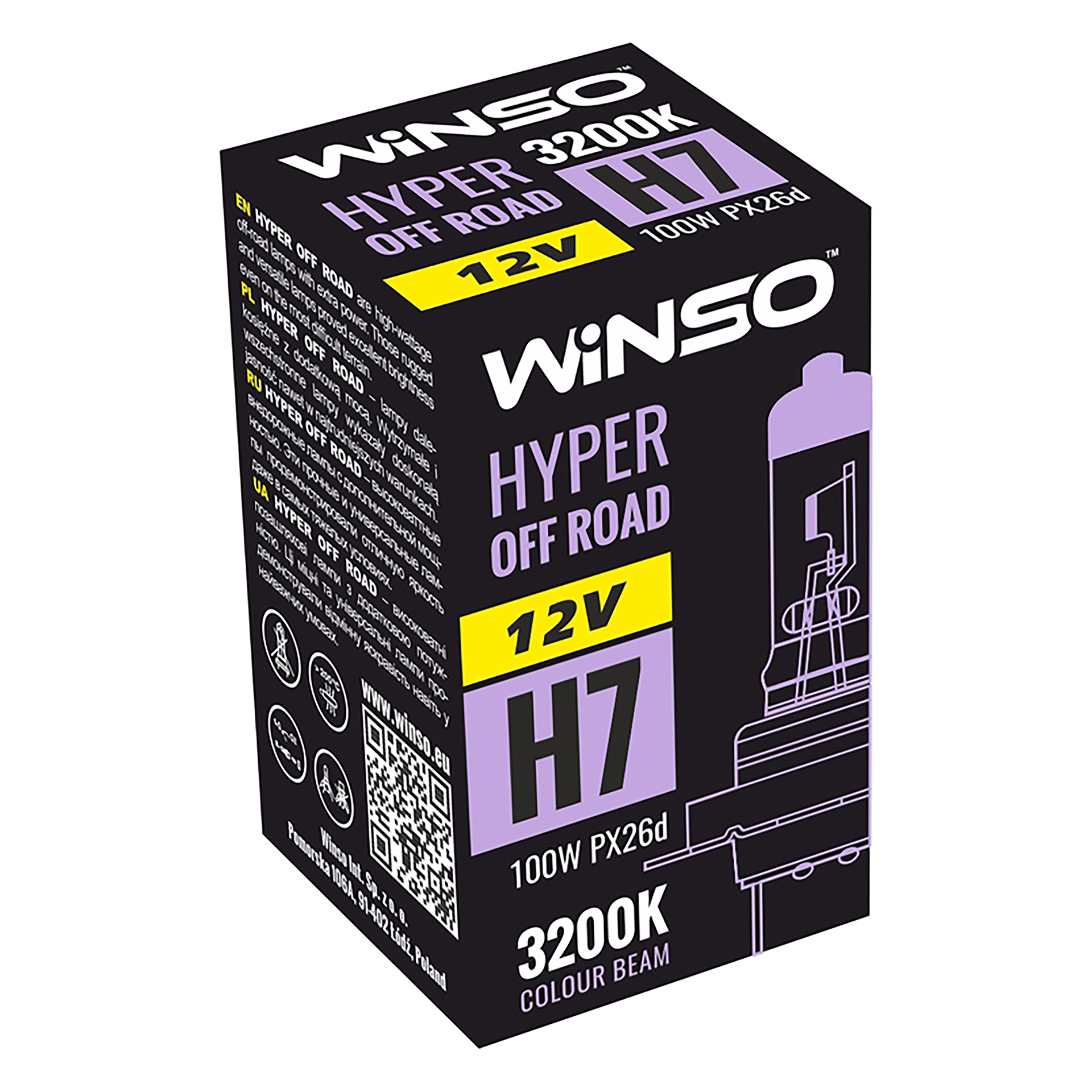 12V H7 HYPER OFF ROAD 100W PX26d WINSO0