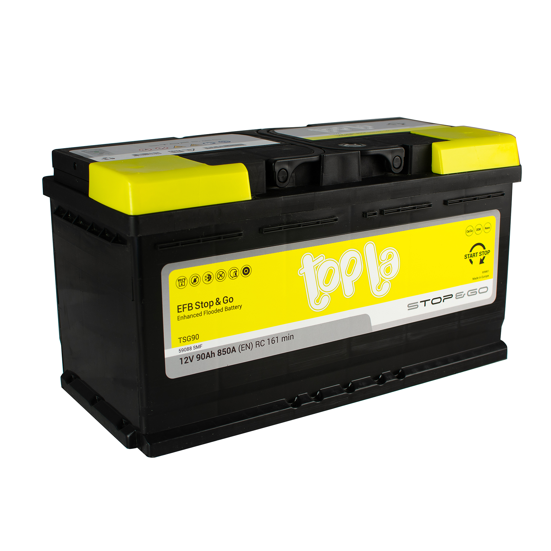 90 Ah/12V Topla EFB Euro (0)1