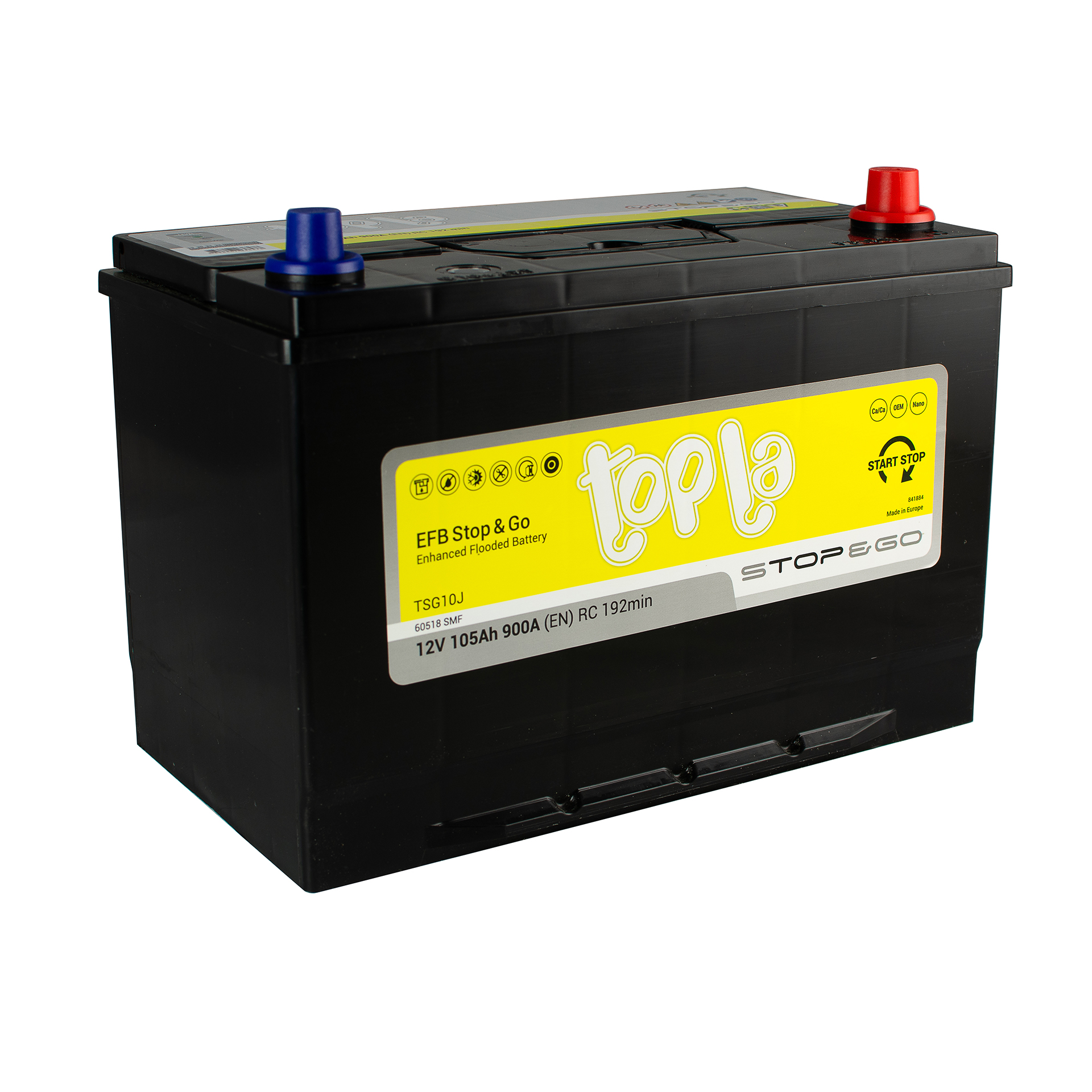 105 Ah/12V Topla EFB JIS Euro (0)1