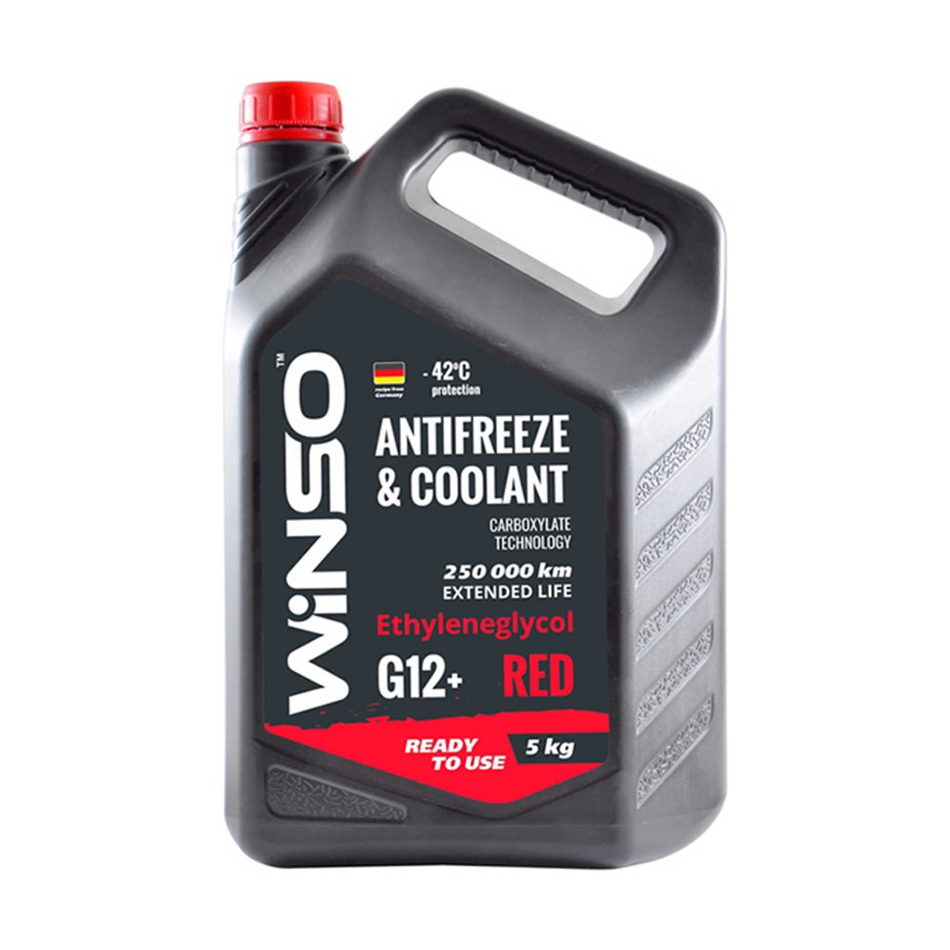 ANTIFREEZE WINSO RED G12+ (червоний) Антифриз готовий до використання 5kg (4шт/ящ)1