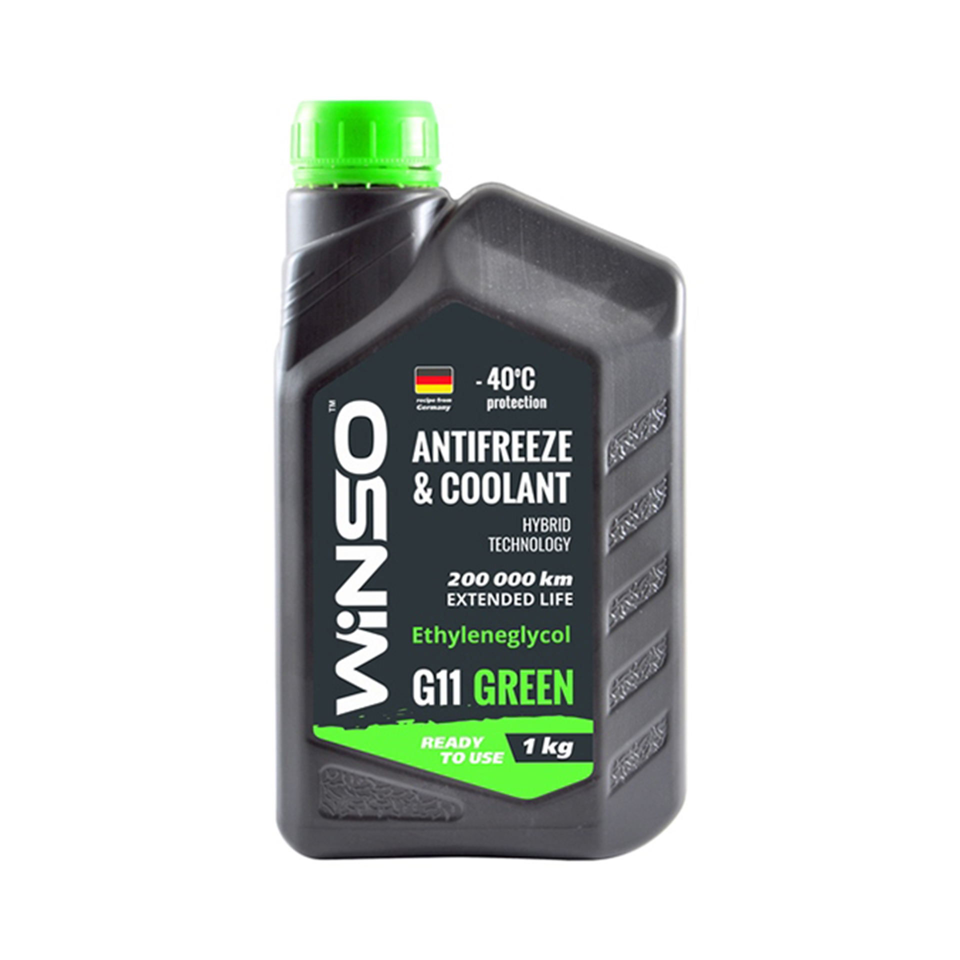 ANTIFREEZE WINSO GREEN G11 (зелений)  Антифриз готовий до використання 1kg (15шт/ящ)1