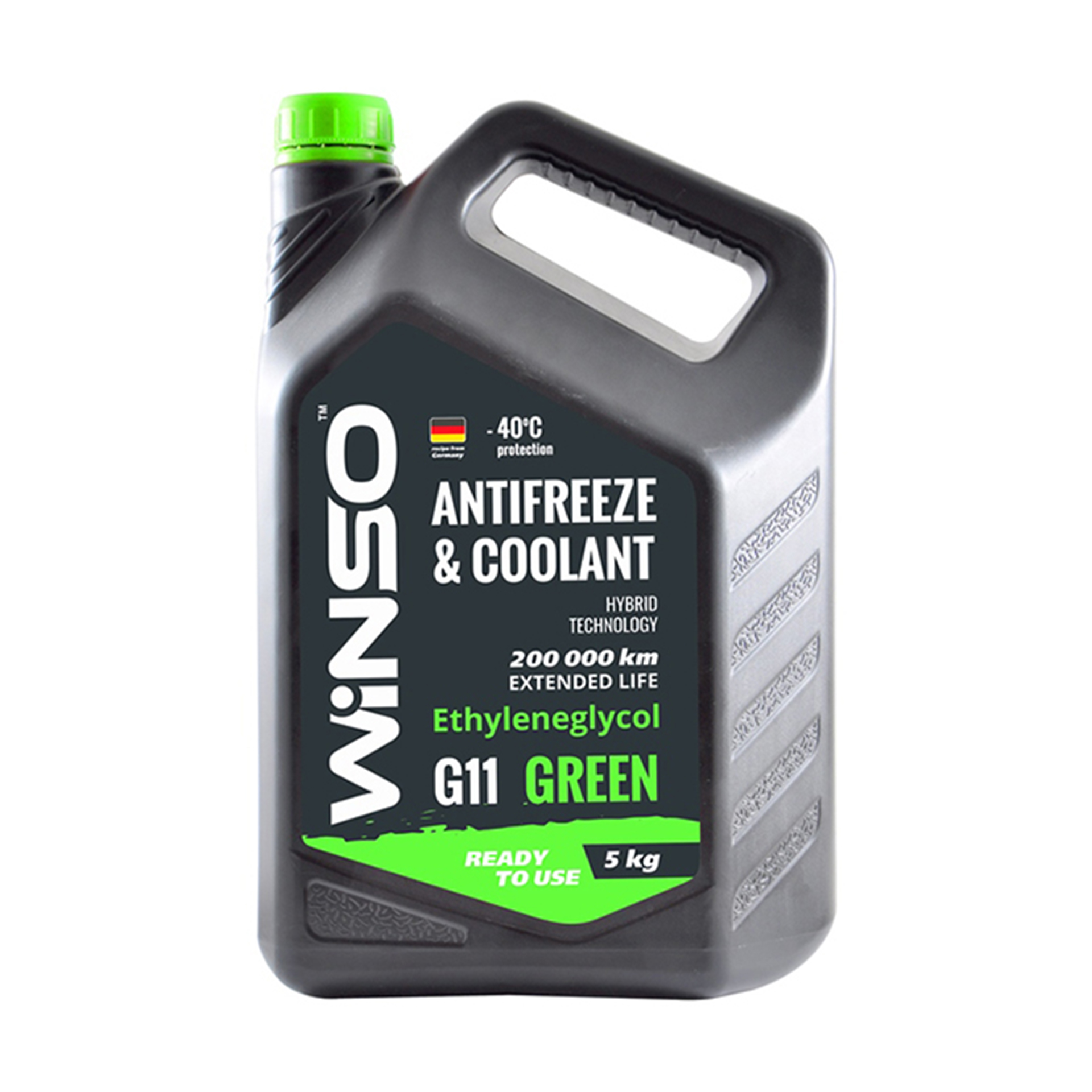 ANTIFREEZE WINSO GREEN G11 (зелений) Антифриз готовий до використання 5kg (4шт/ящ)1