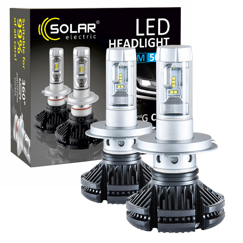 SOLAR LED H4 12/24V 6000Lm 50W ZES Chip (50шт.)2