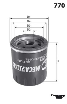 ELH4742 Фільтр оливи ( аналог92019E/)1