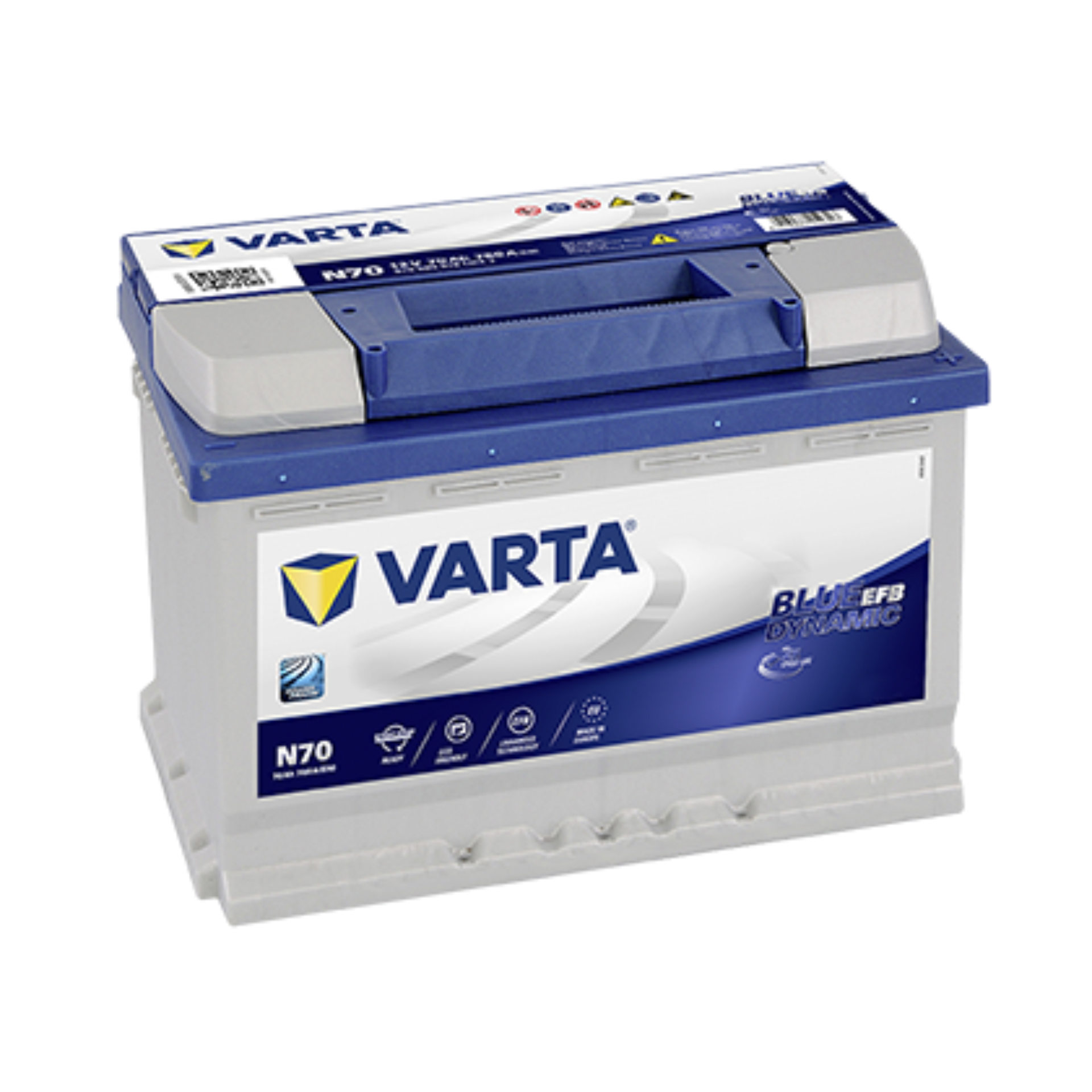 VARTA 70Ач  Blue Dynamic  EFB  N70 (0)1