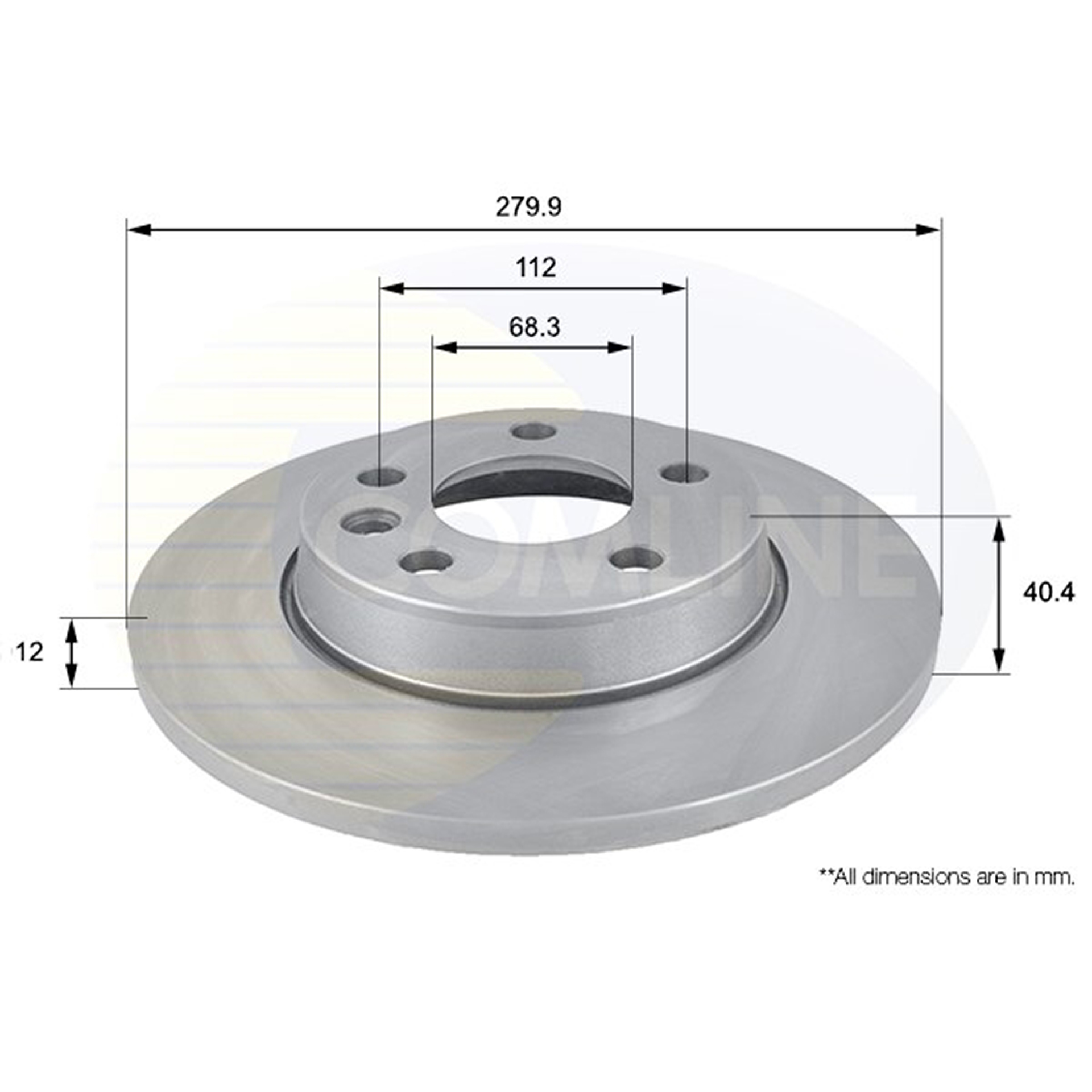 ADC1426  Comline - Диск гальмівний з покриттям1