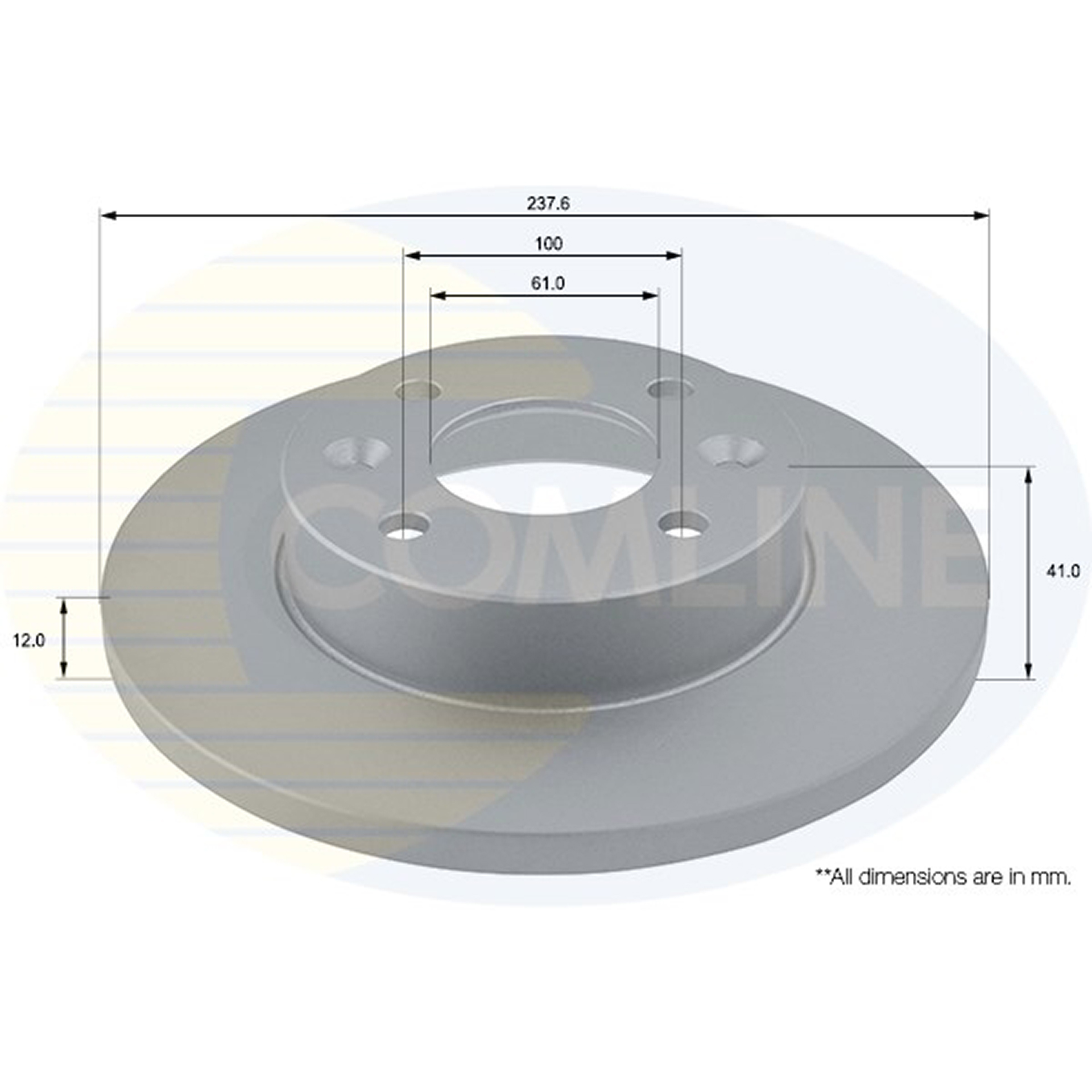 ADC1503 Comline - Диск гальмівний з покриттям1
