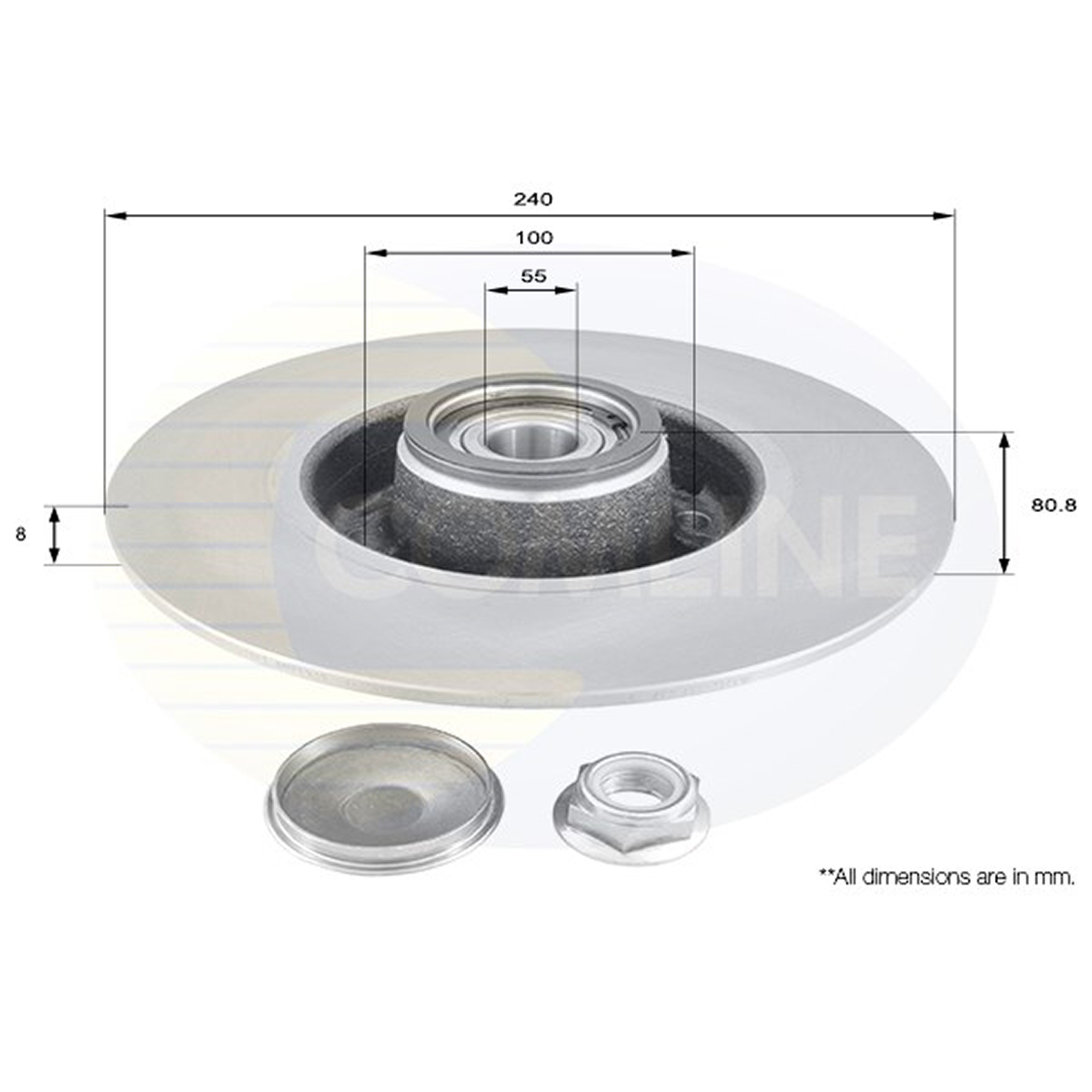 ADC3010 Comline - Диск гальмівний з покриттям1