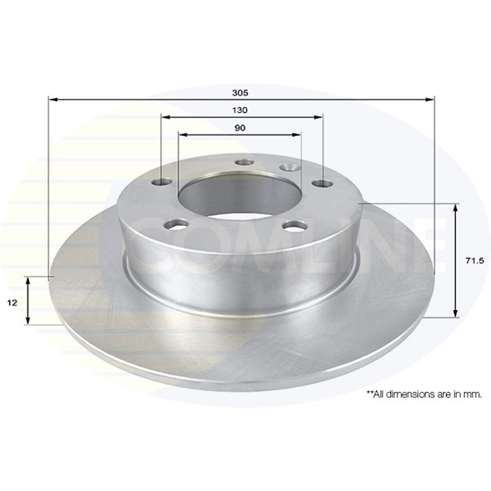 ADC2700 Comline - Диск гальмівний з покриттям1