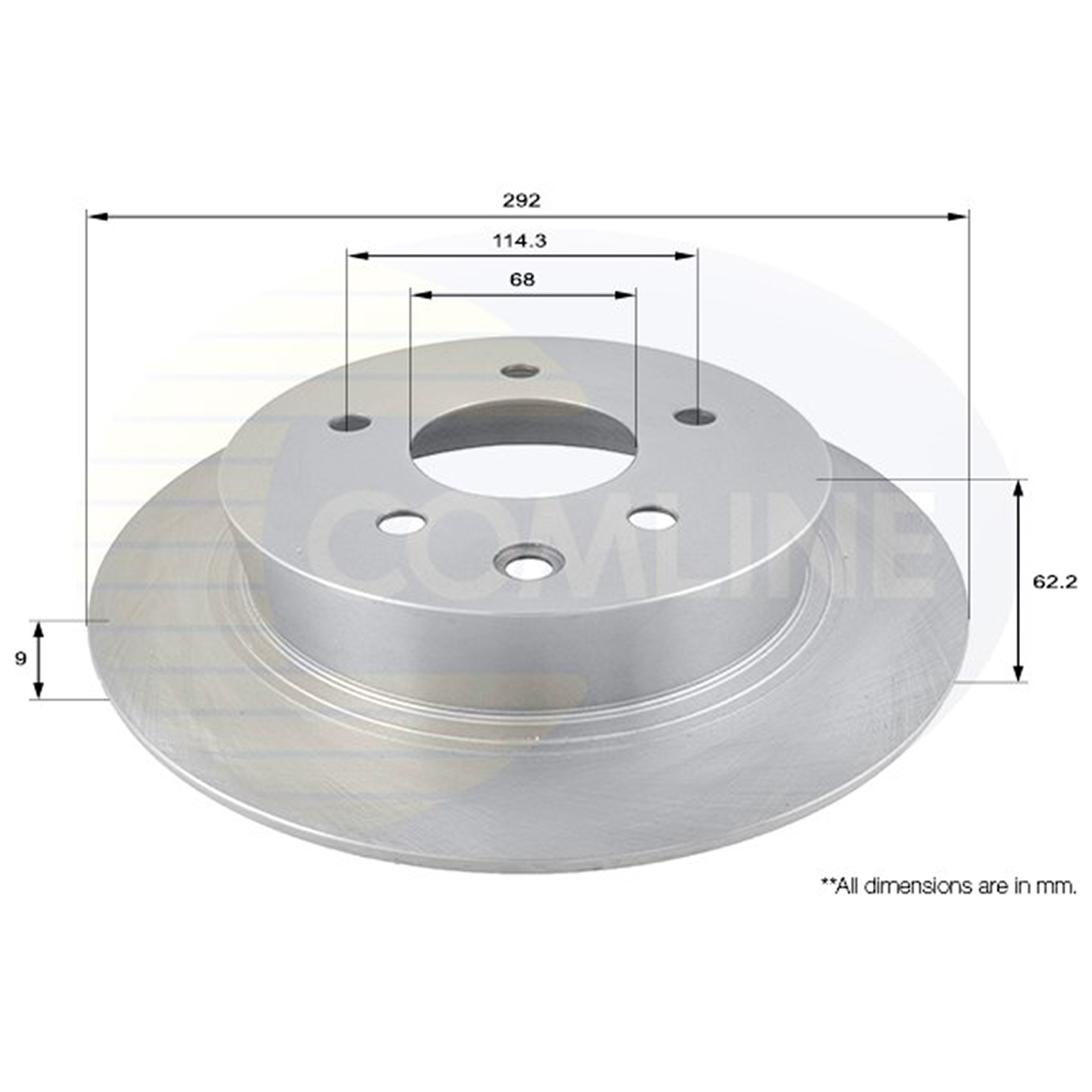 ADC0275 Comline - Диск гальмівний з покриттям1