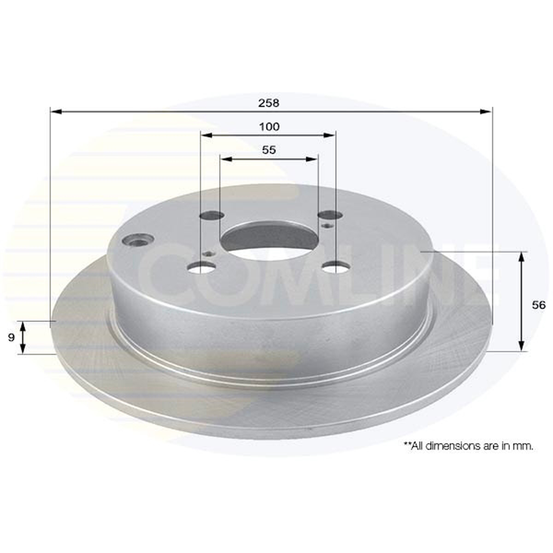 ADC01115 Comline - Диск гальмівний з покриттям1