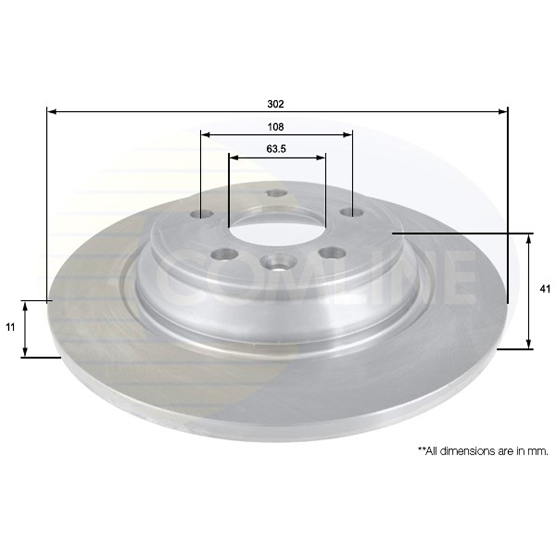 ADC1922 Comline - Диск гальмівний з покриттям1