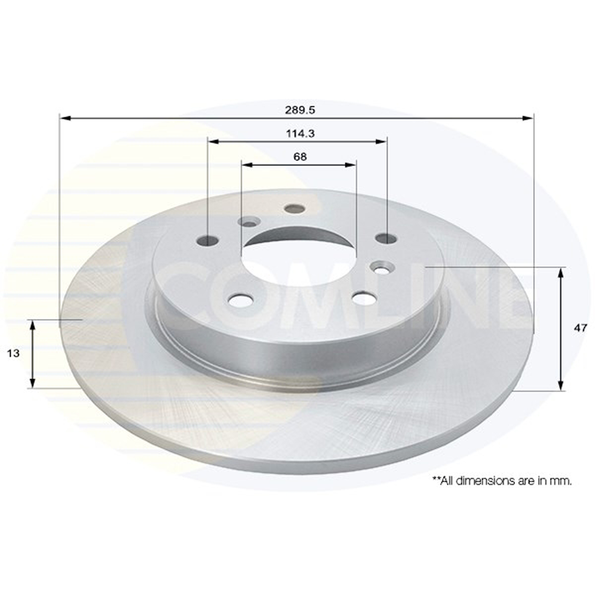 ADC0294 Comline - Диск гальмівний з покриттям1