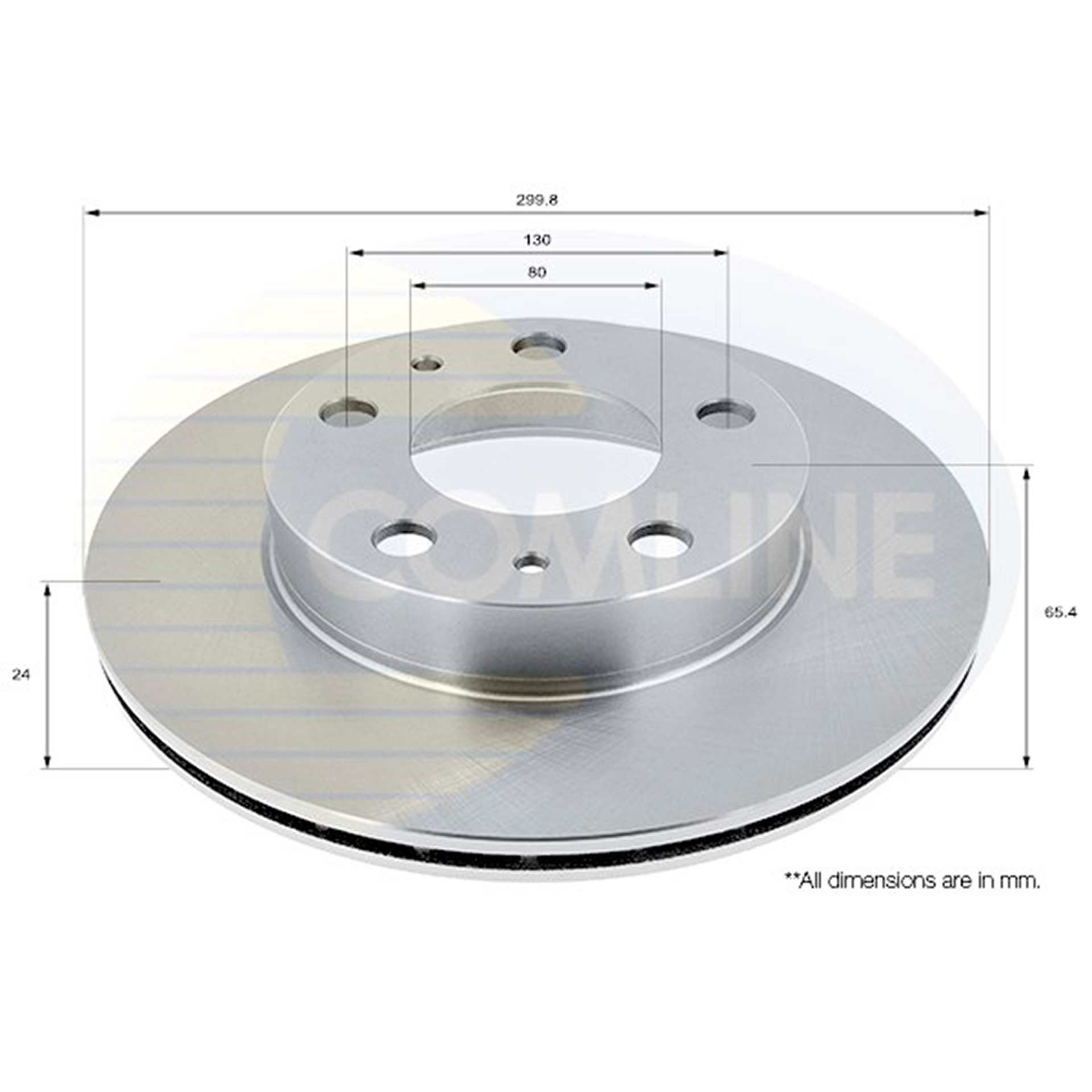 ADC1536V Comline - Диск гальмівний вентильований з покриттям1