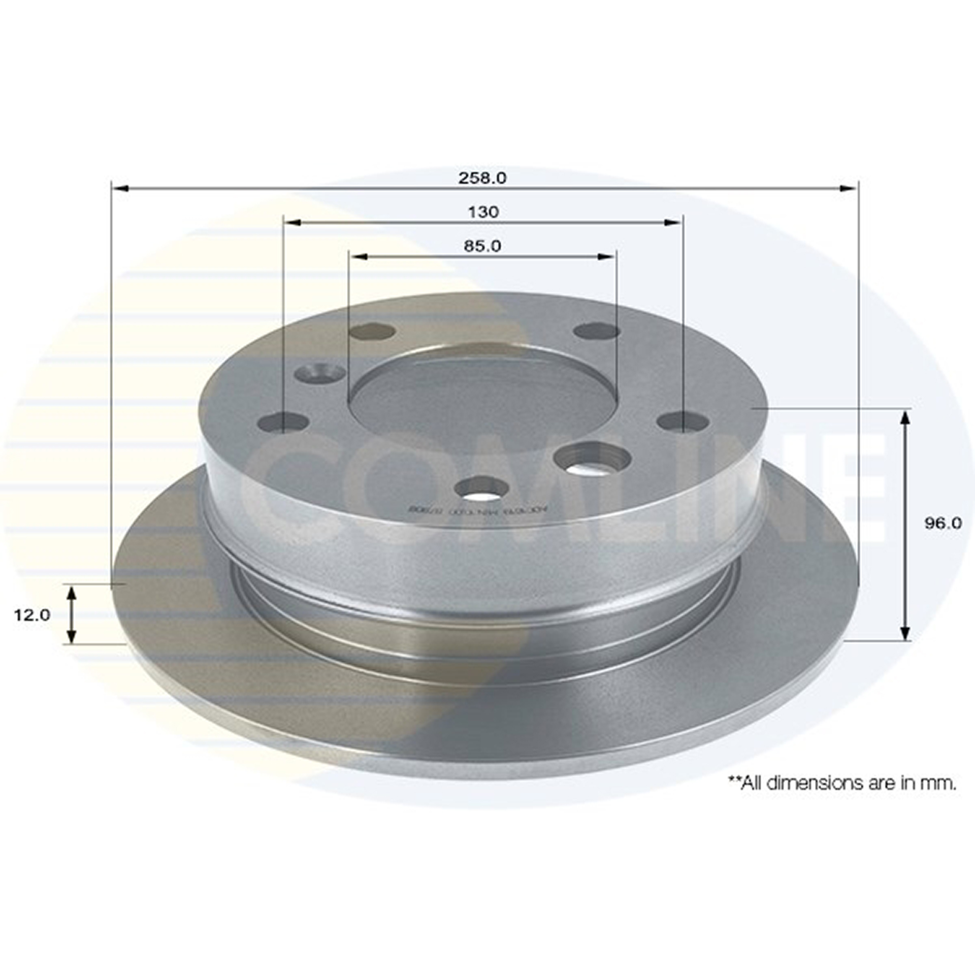 ADC1619 Comline - Диск гальмівний з покриттям1