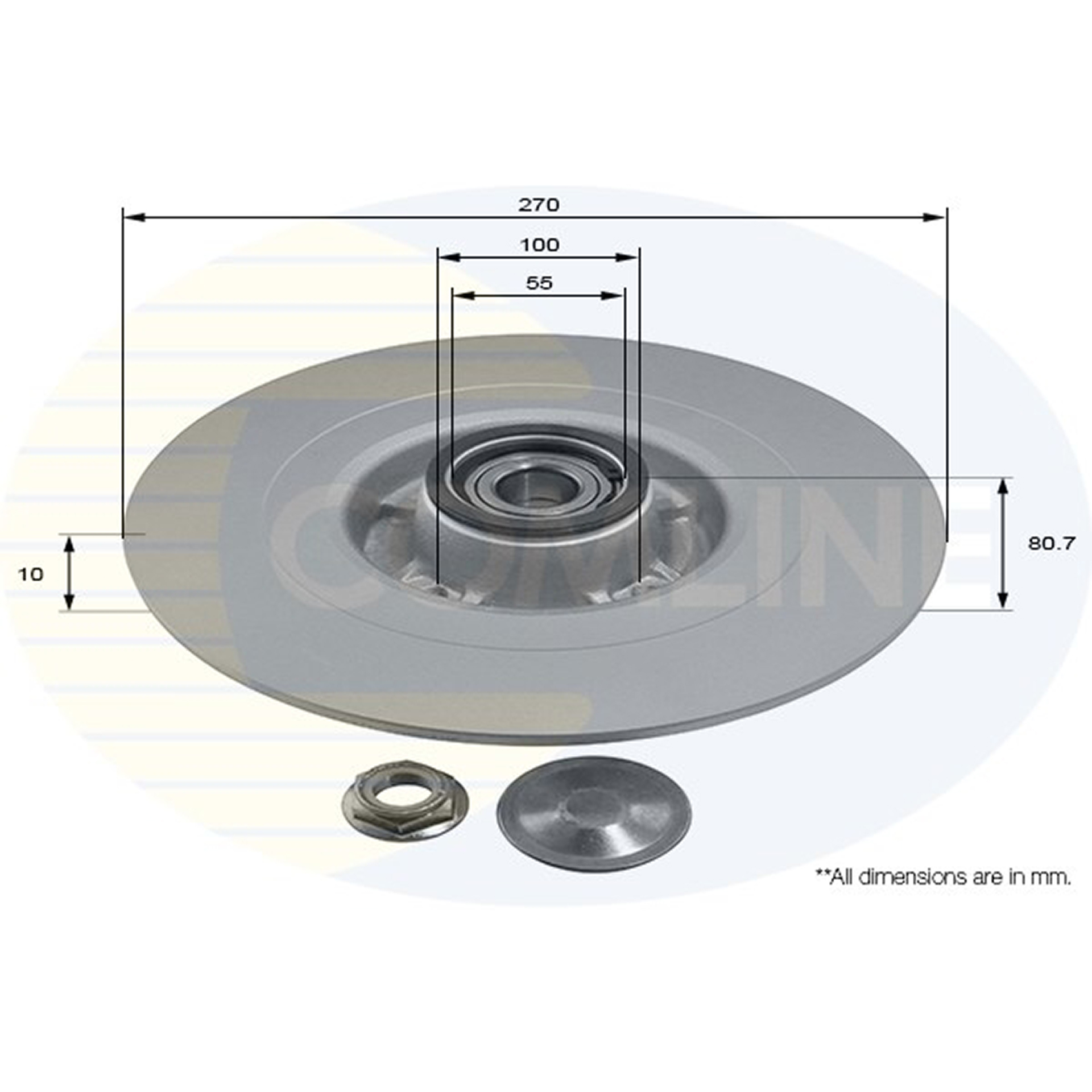 ADC3003 Comline - Диск гальмівний з покриттям1