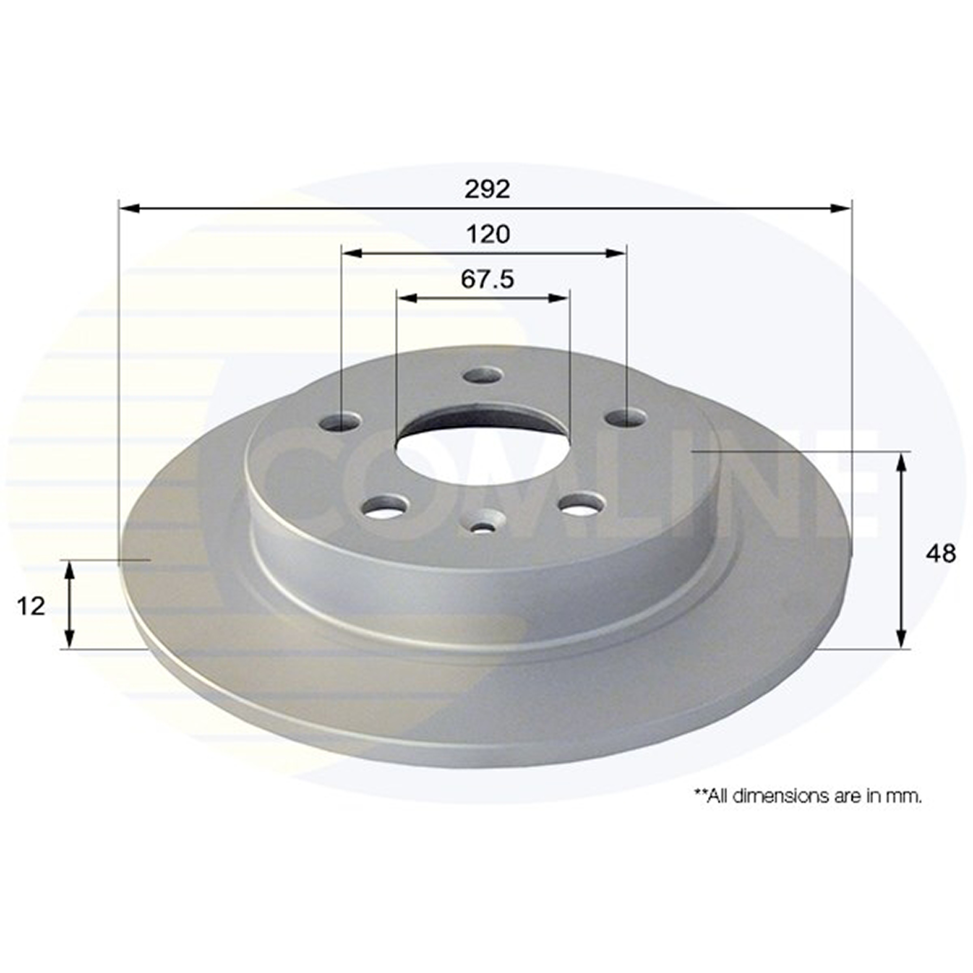 ADC1145 Comline - Диск гальмівний з покриттям1