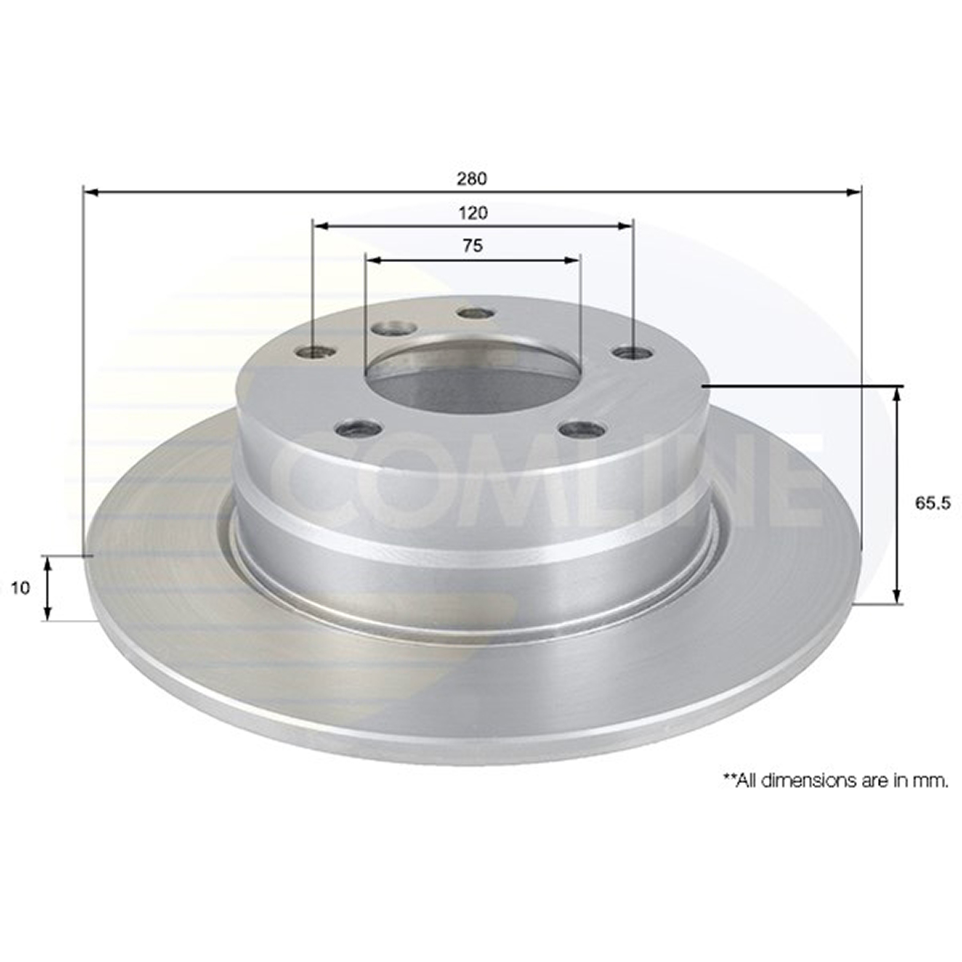 ADC1731 Comline - Диск гальмівний з покриттям1