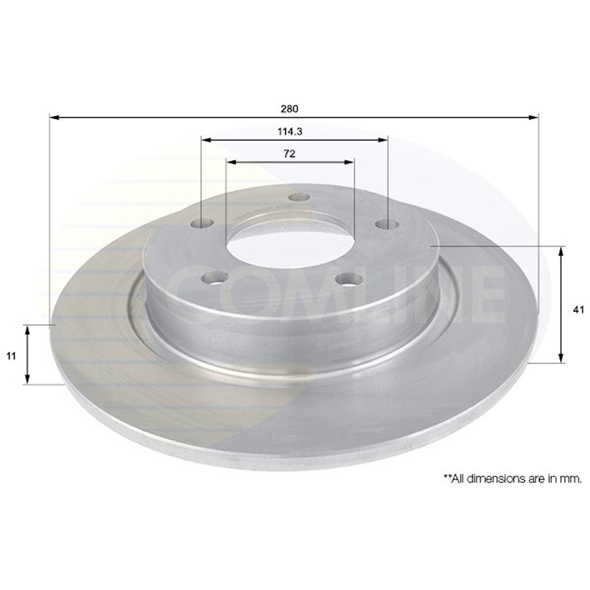 ADC0449 Comline - Диск гальмівний1