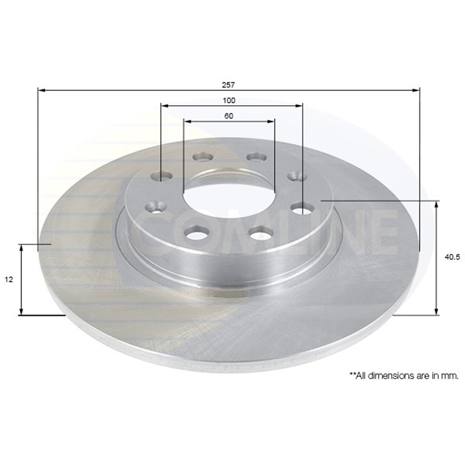 ADC1140 Comline - Диск гальмівний з покриттям1