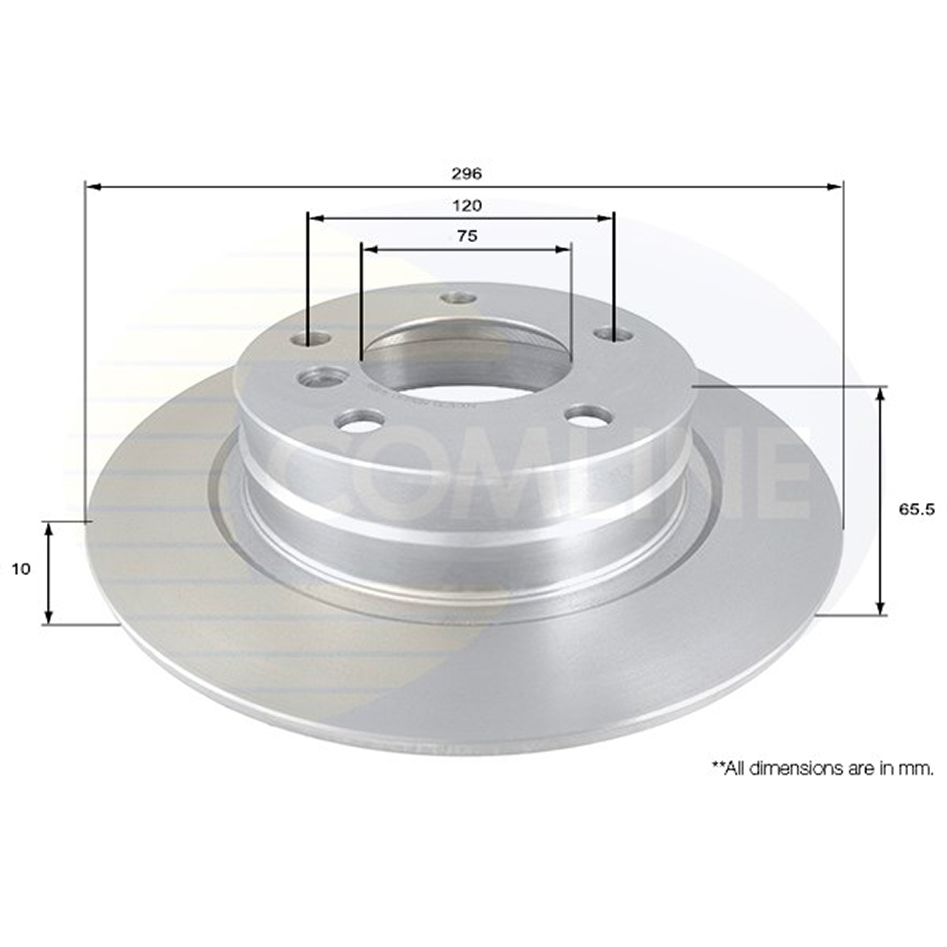 ADC1730 Comline - Диск гальмівний з покриттям1