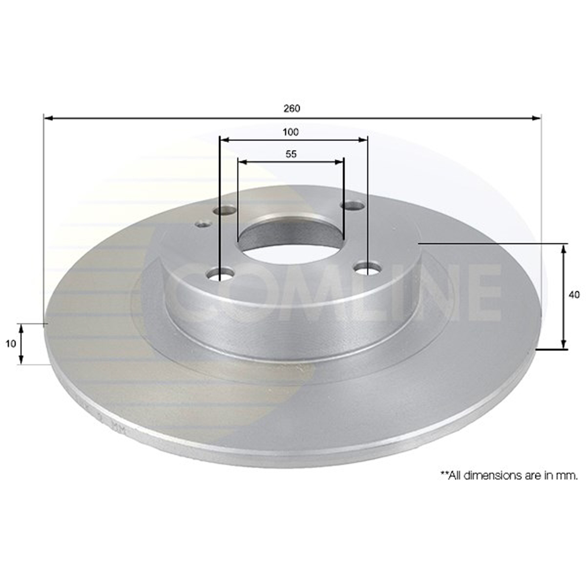 ADC0438 Comline - Диск гальмівний1