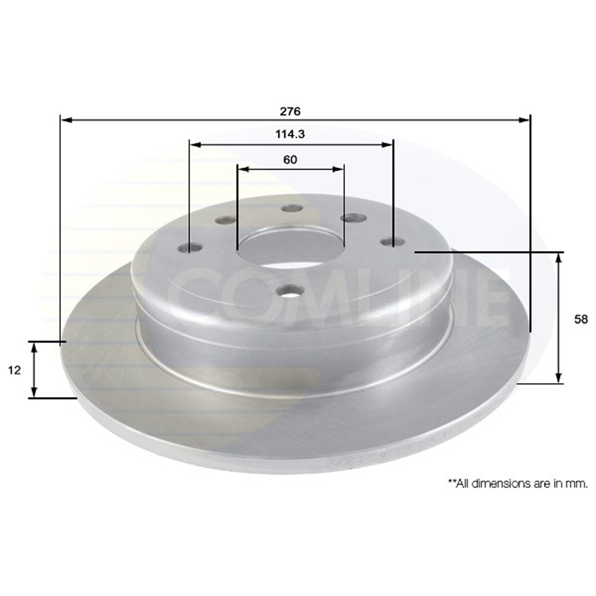 ADC2800 Comline - Диск гальмівний1