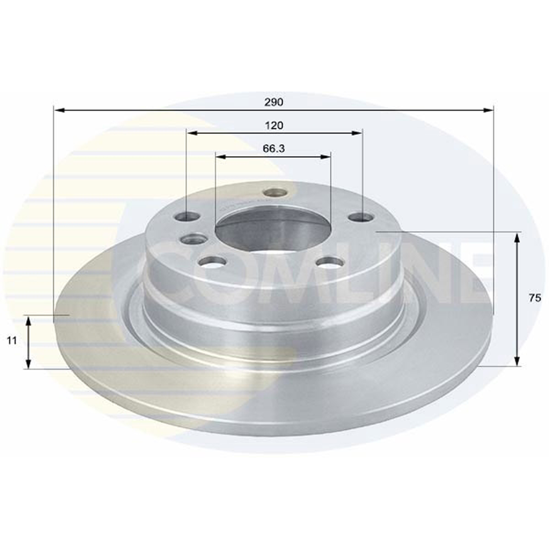 ADC1778 Comline - Диск гальмівний з покриттям1