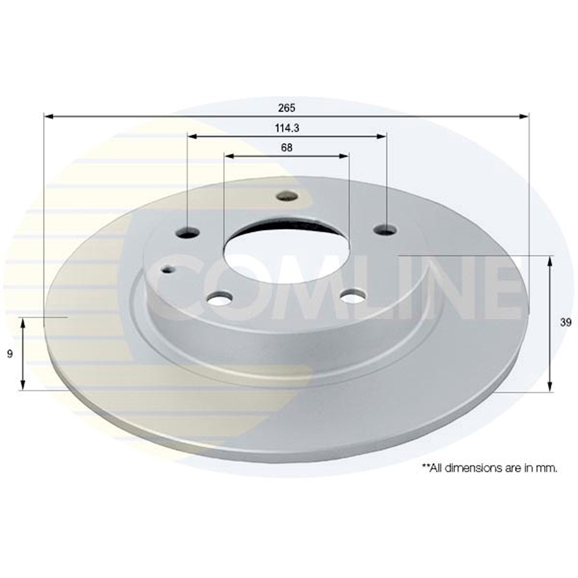 ADC0477 Comline - Диск гальмівний з покриттям1
