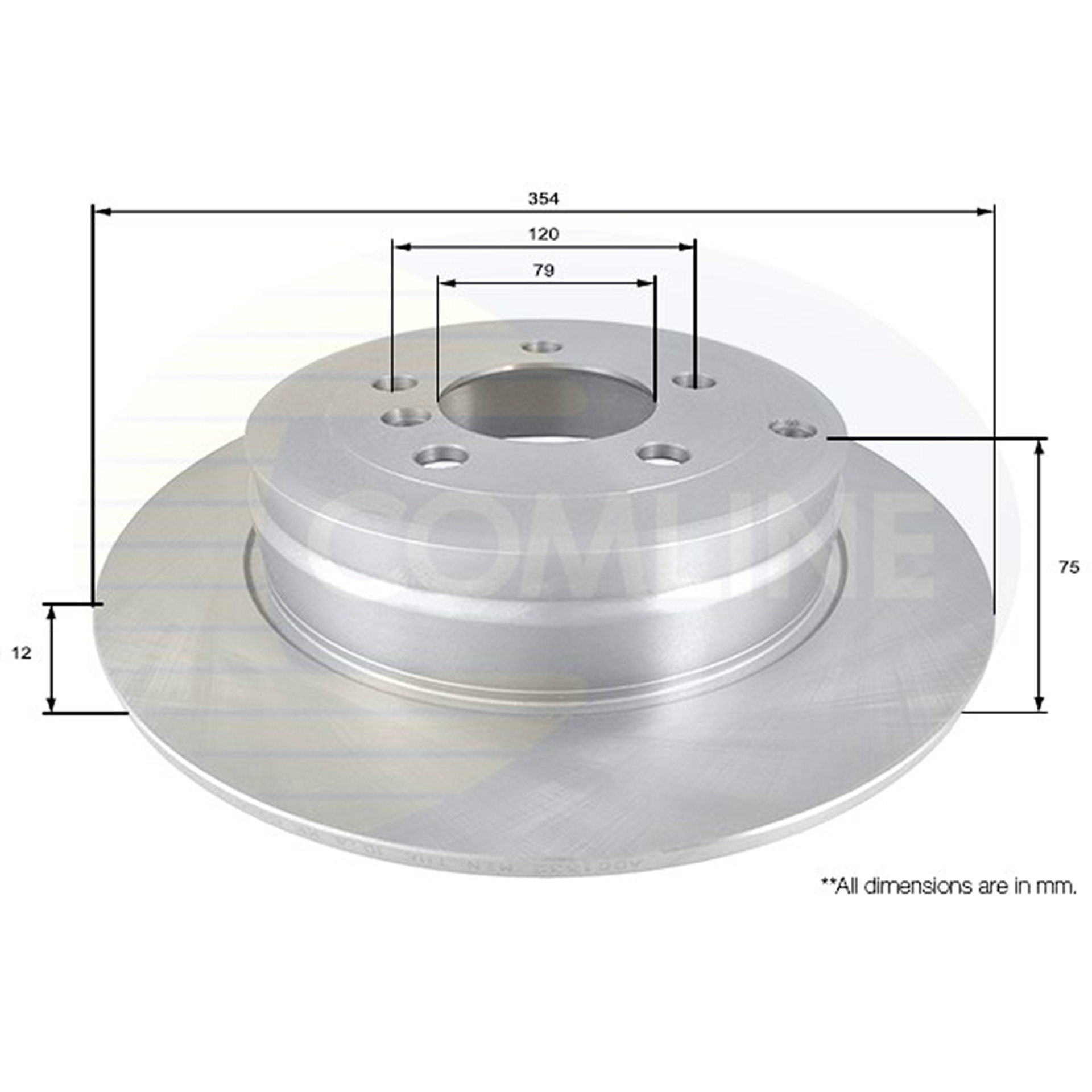 ADC1332 Comline - Диск гальмівний з покриттям1