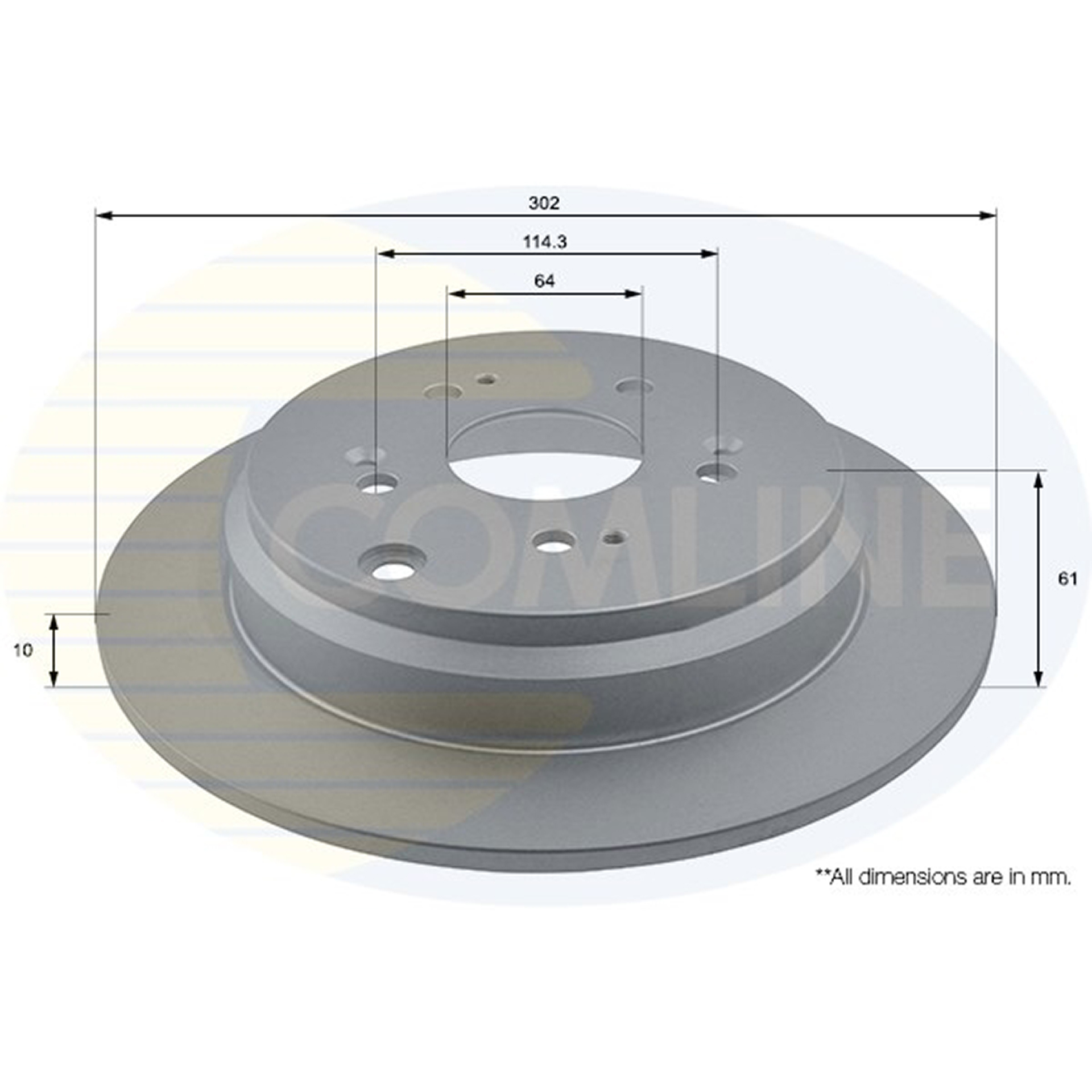 ADC0561 Comline - Диск гальмівний з покриттям1