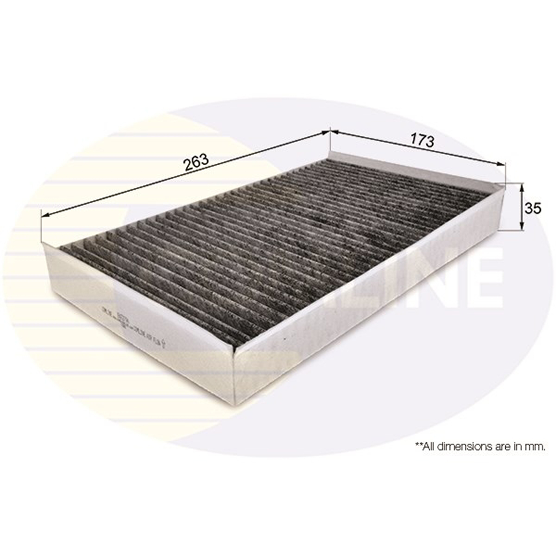 EKF297A Comline - Фільтр салону ( аналогWP2037/LAK684 )1